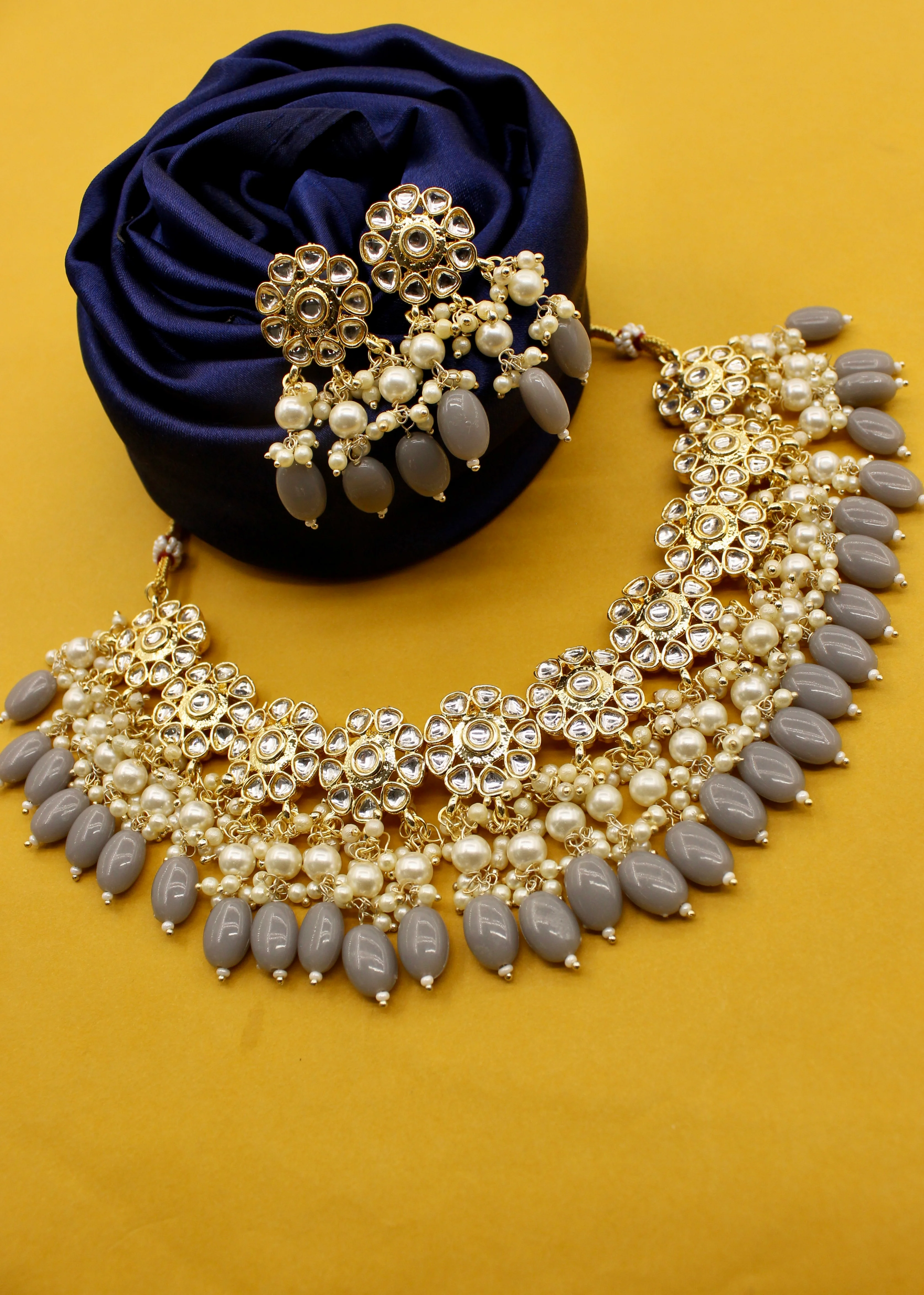 FLORET DESIGNER KUNDAN SET - Image 2