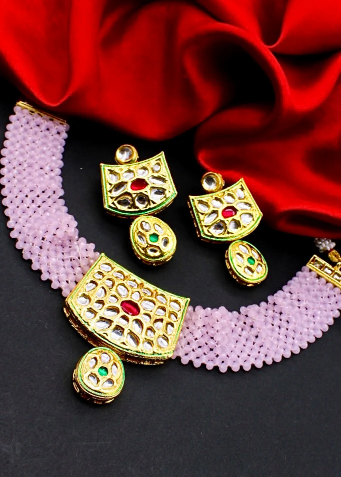 STYLISH KUNDAN NECKLACE - Image 3