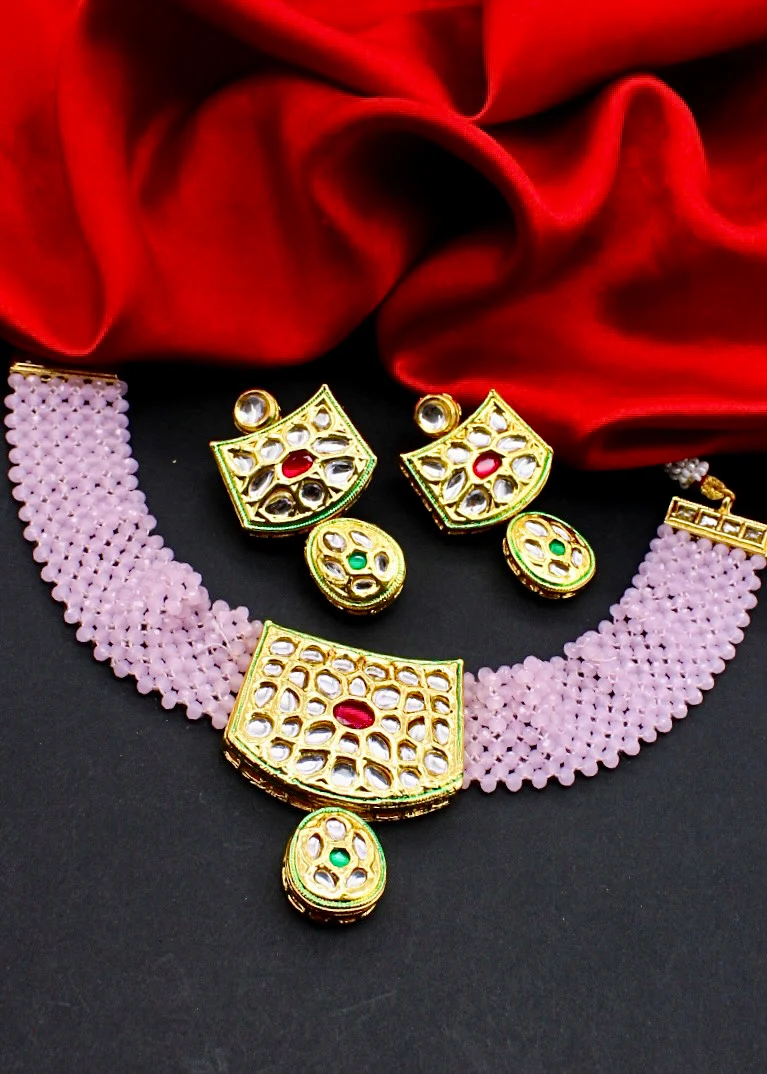 STYLISH KUNDAN NECKLACE - Image 4