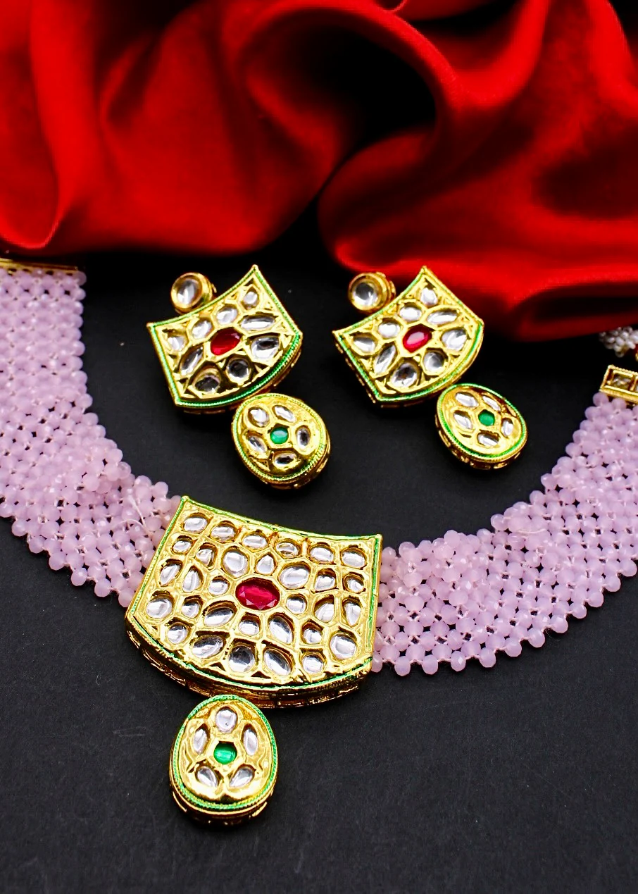 STYLISH KUNDAN NECKLACE - Image 8