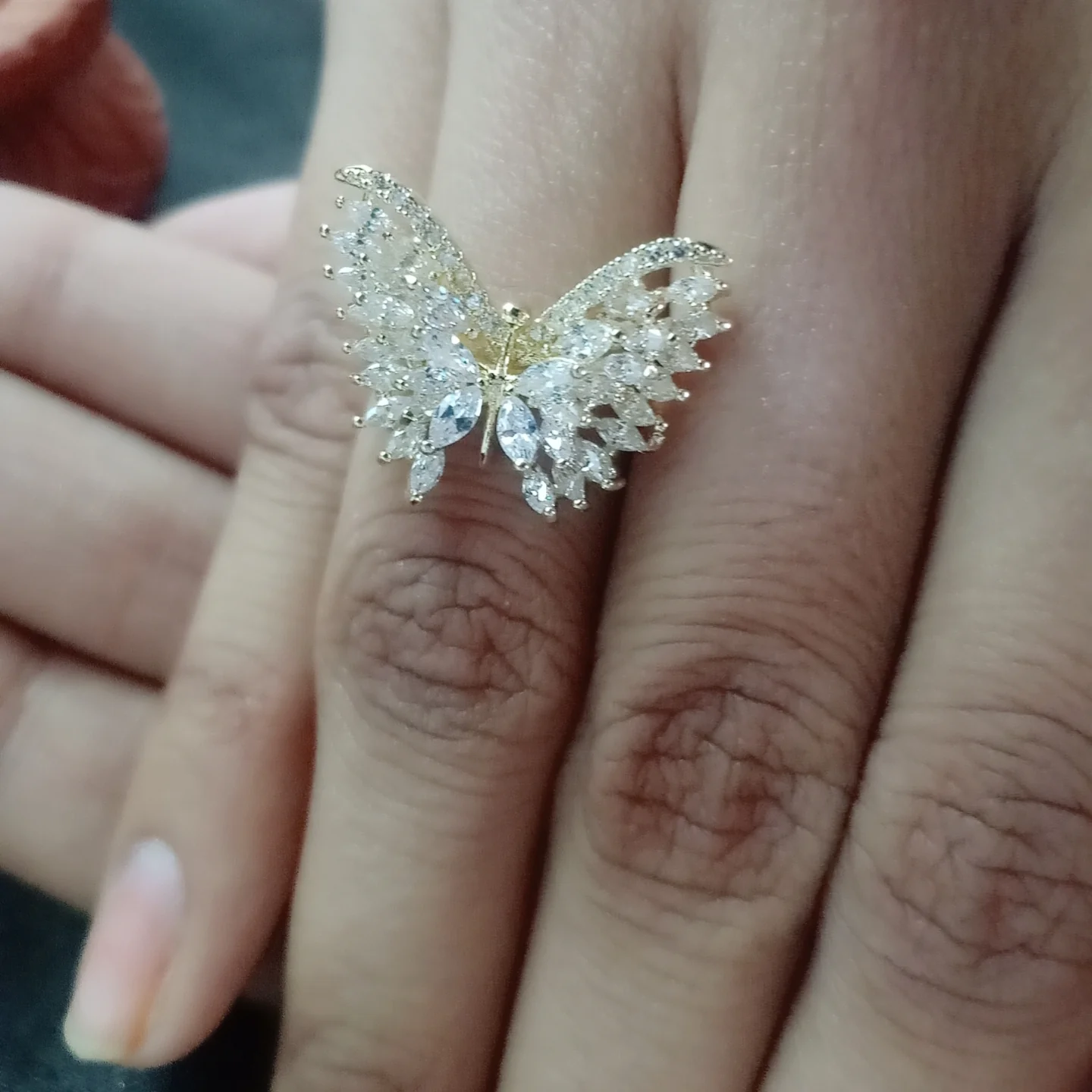 BUTTERFLY DESIGNER DIA RING - Image 4
