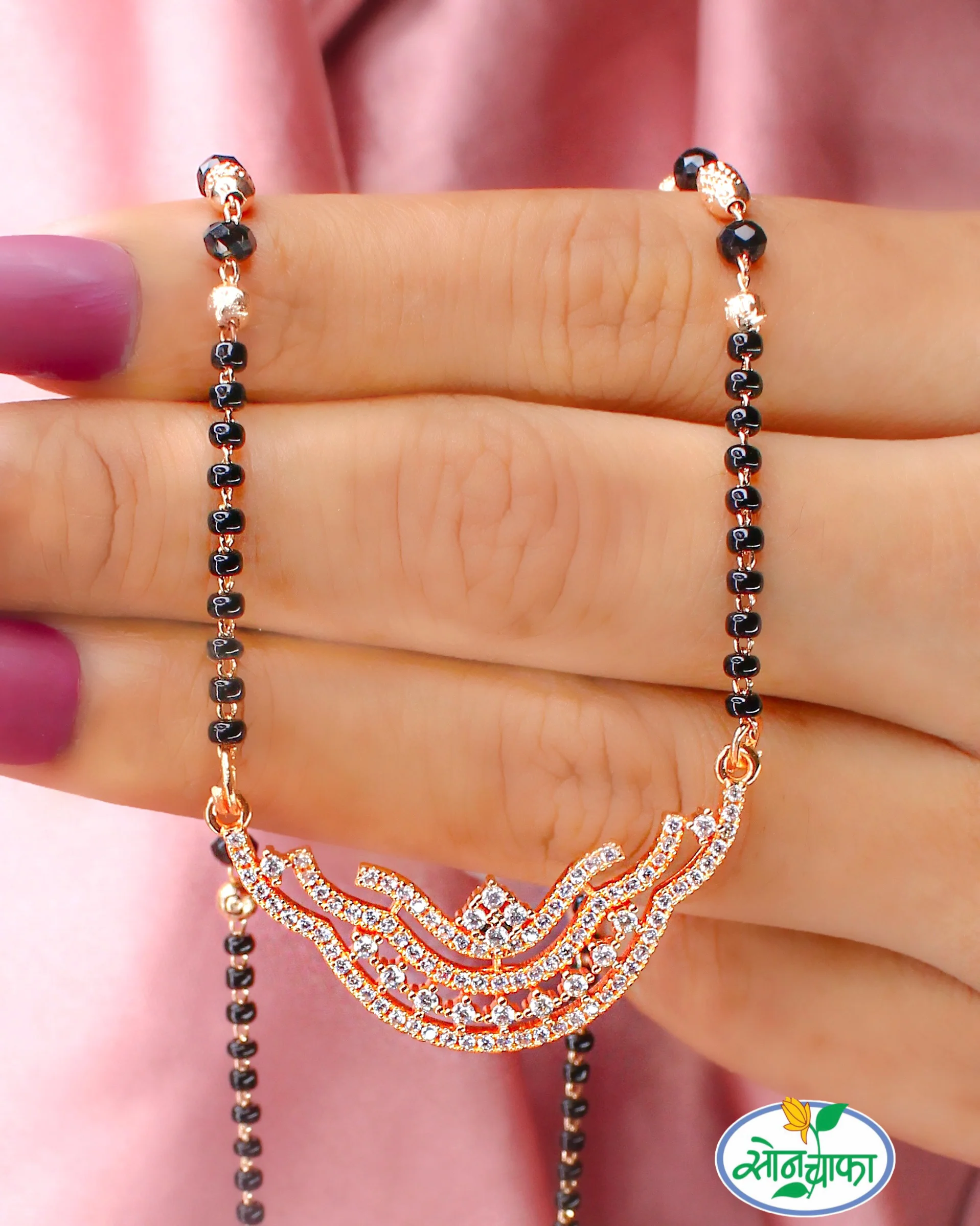 ICONIC DIAMOND MANGALSUTRA - Image 3
