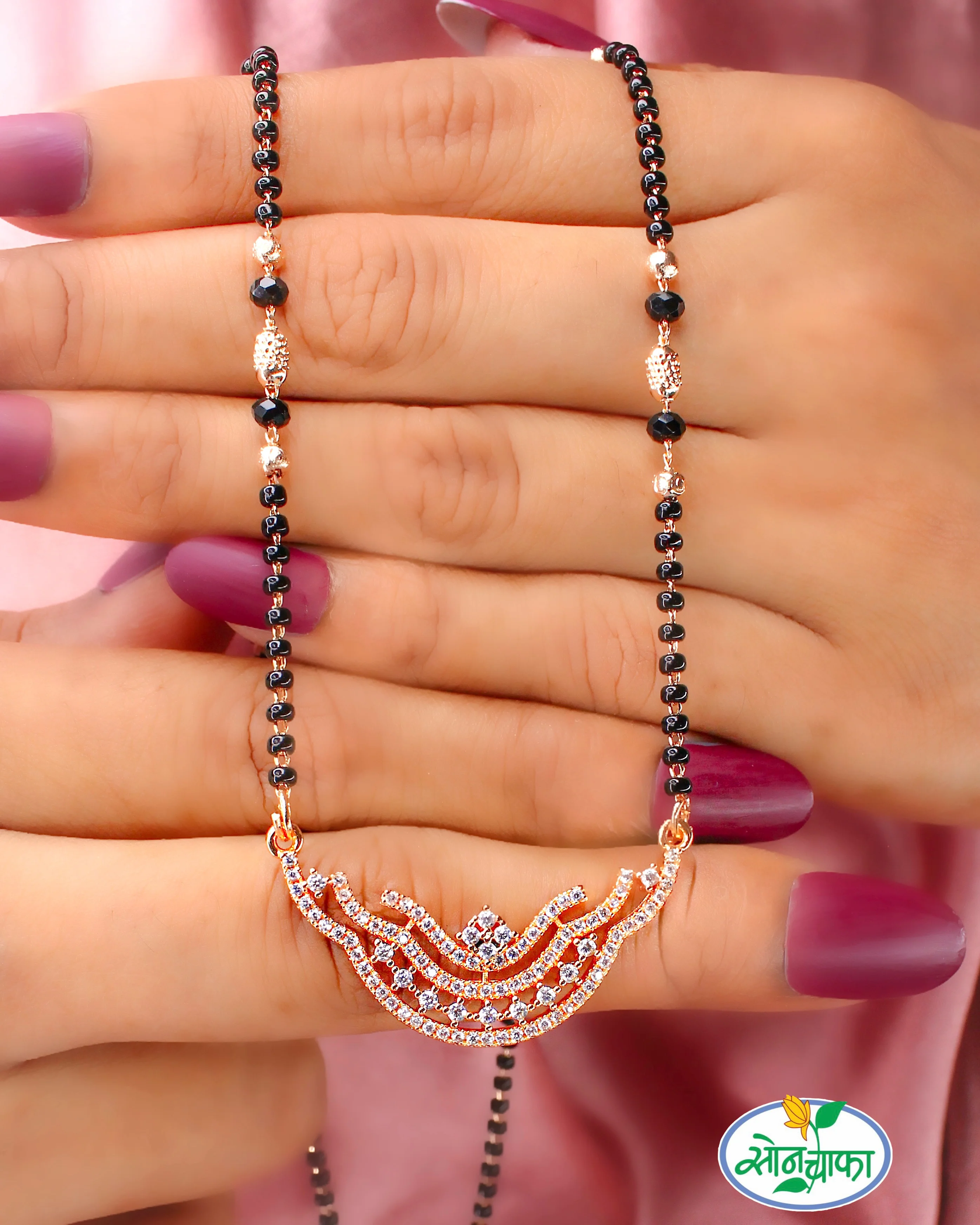 ICONIC DIAMOND MANGALSUTRA - Image 4