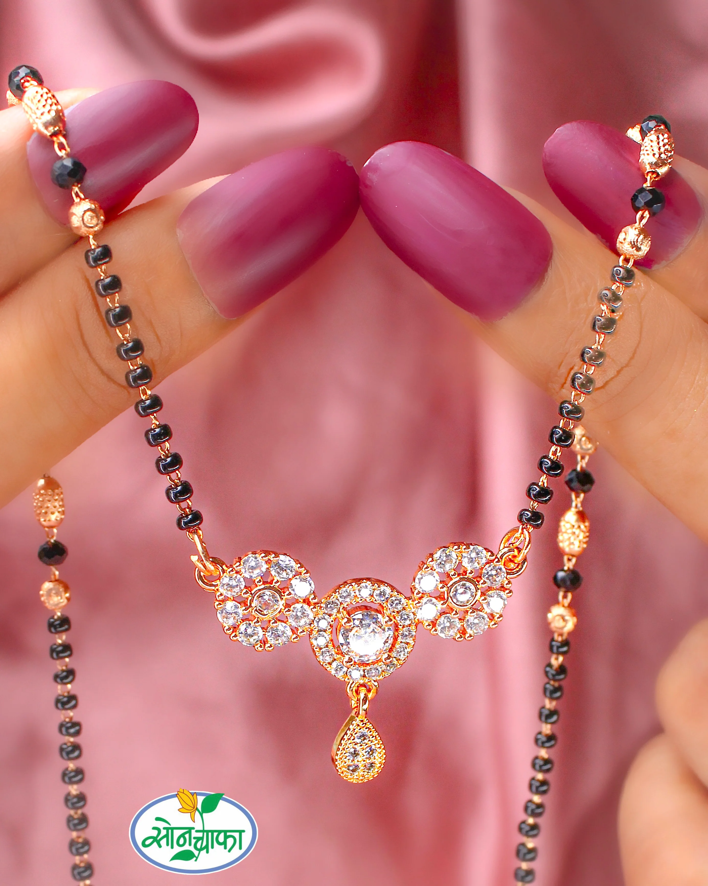 DELICATE TOUCH DIAMOND MANGALSUTRA - Image 3
