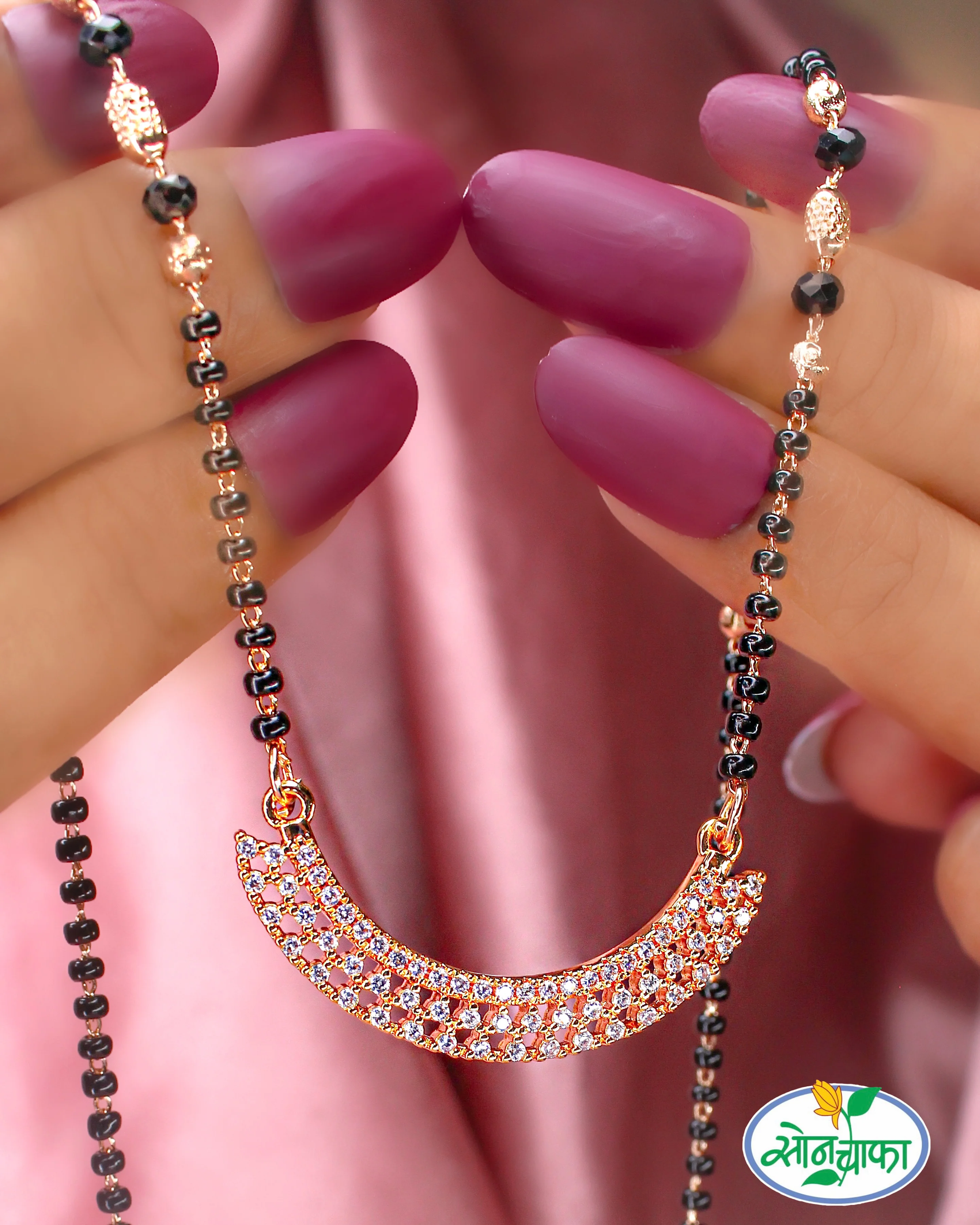 SLEEK GLIMMER DIAMOND MANGALSUTRA - Image 2