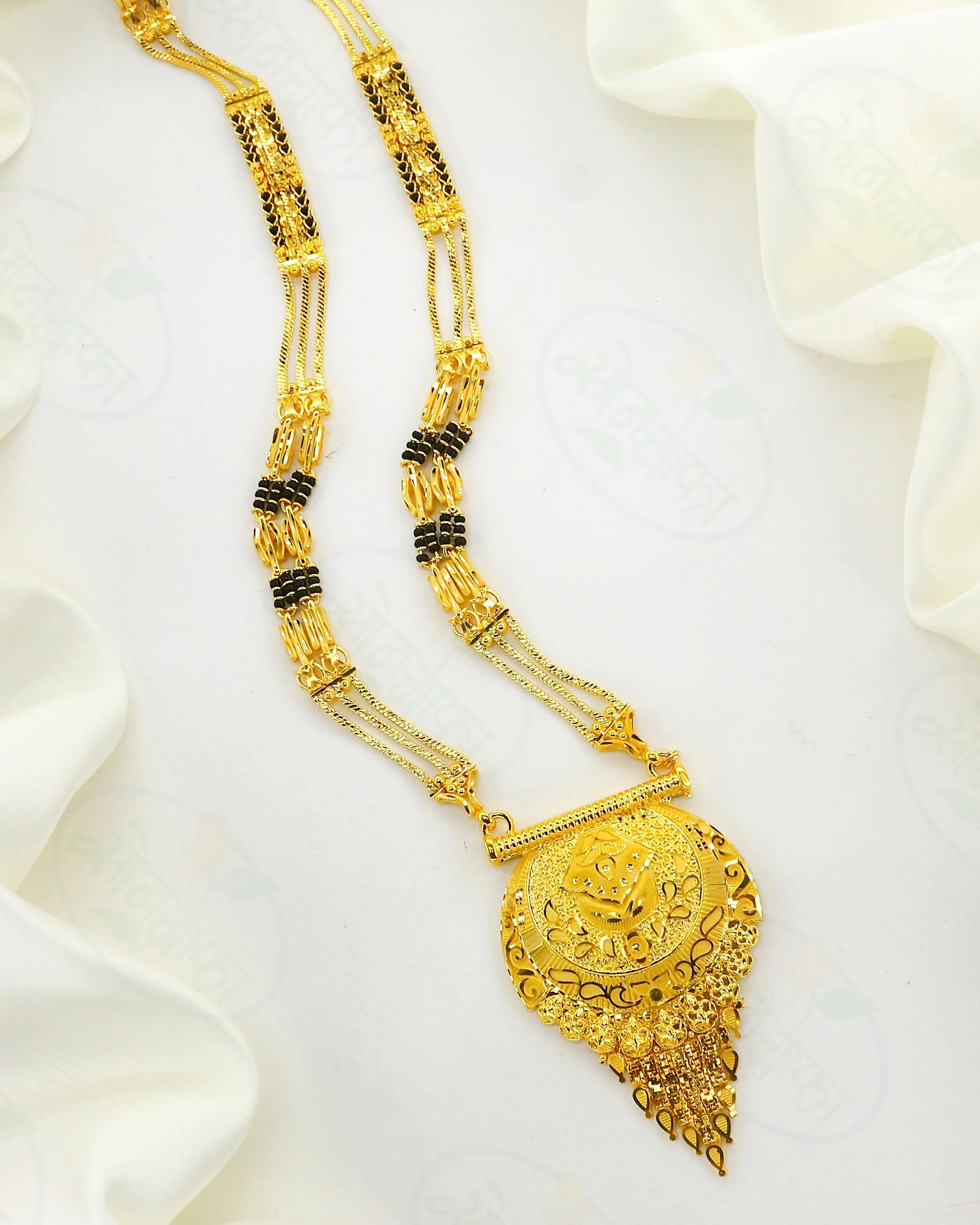 GLEAMING GOLD PLATED MANGALSUTRA - Image 3