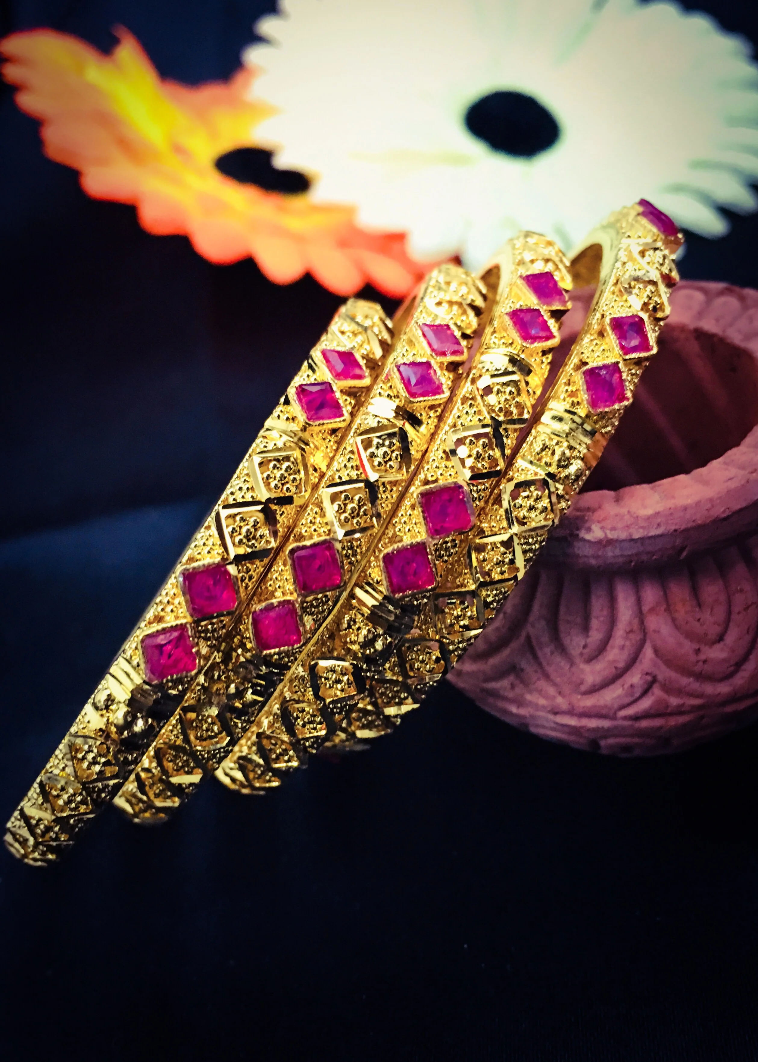 UNIQUE DESIGNER GOLD BANGLES - Image 9