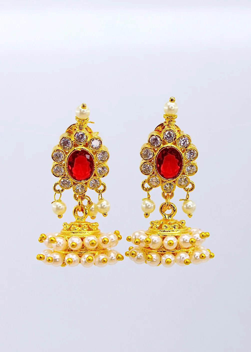 PREETY MOTI JHUMKI EARRINGS - Image 4