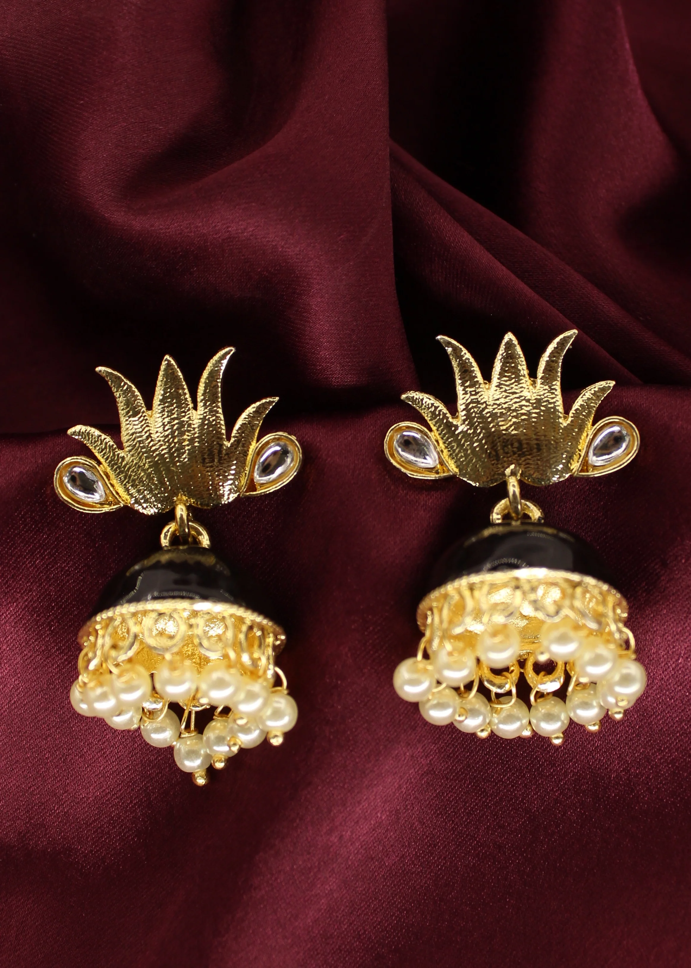 LOTUS FLOWER EARRINGS - Image 3