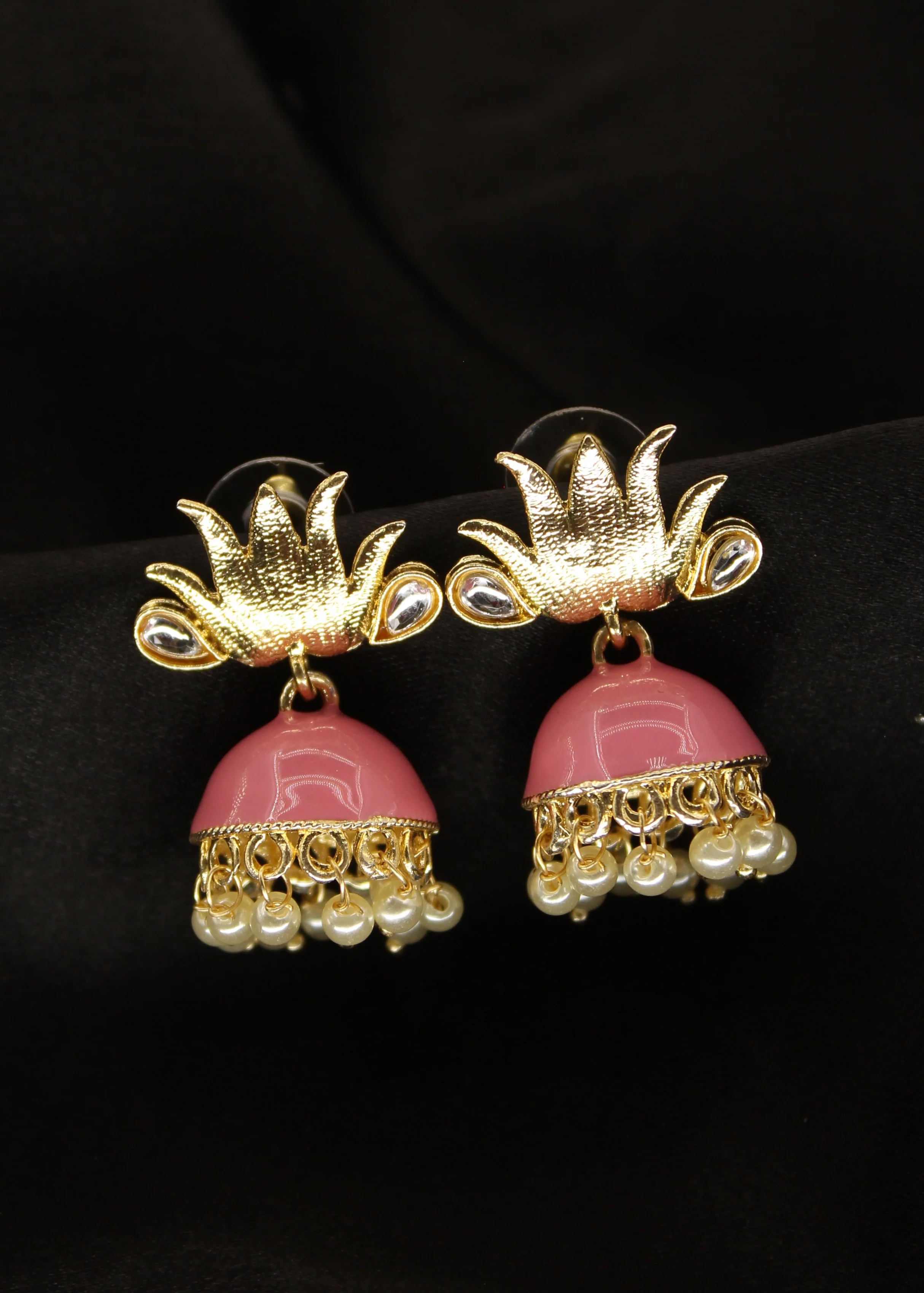 LOTUS FLOWER EARRINGS - Image 4
