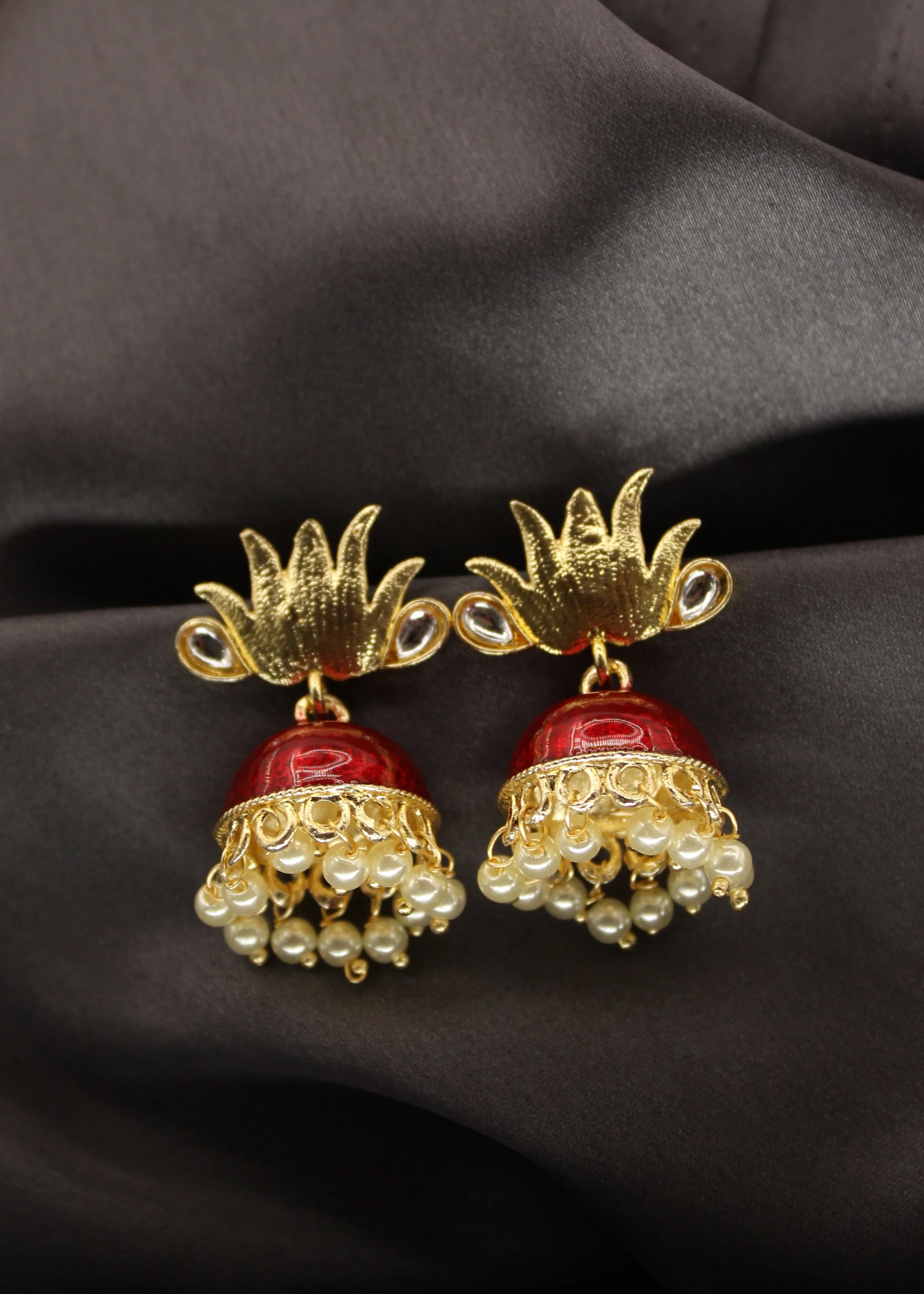 LOTUS FLOWER EARRINGS - Image 5