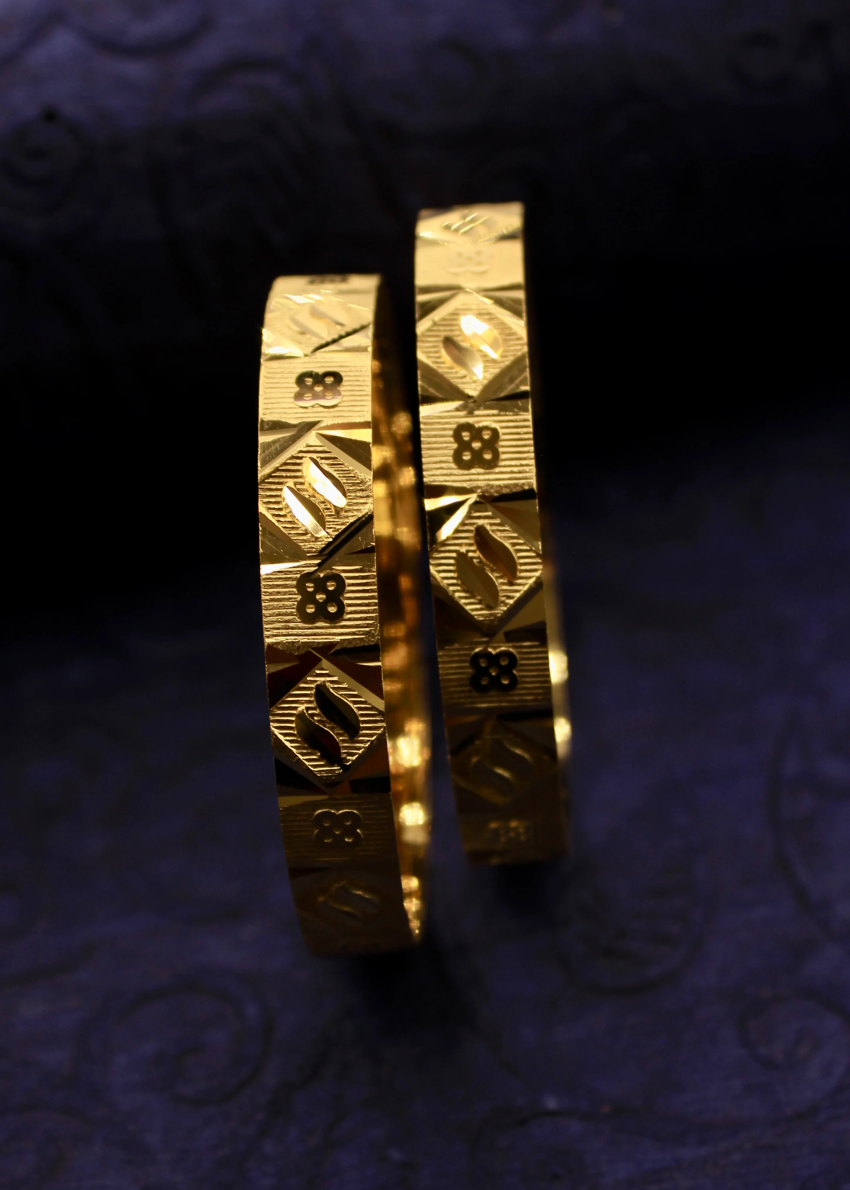 GLOSSY GOLD PLATED BANGLES - Image 6