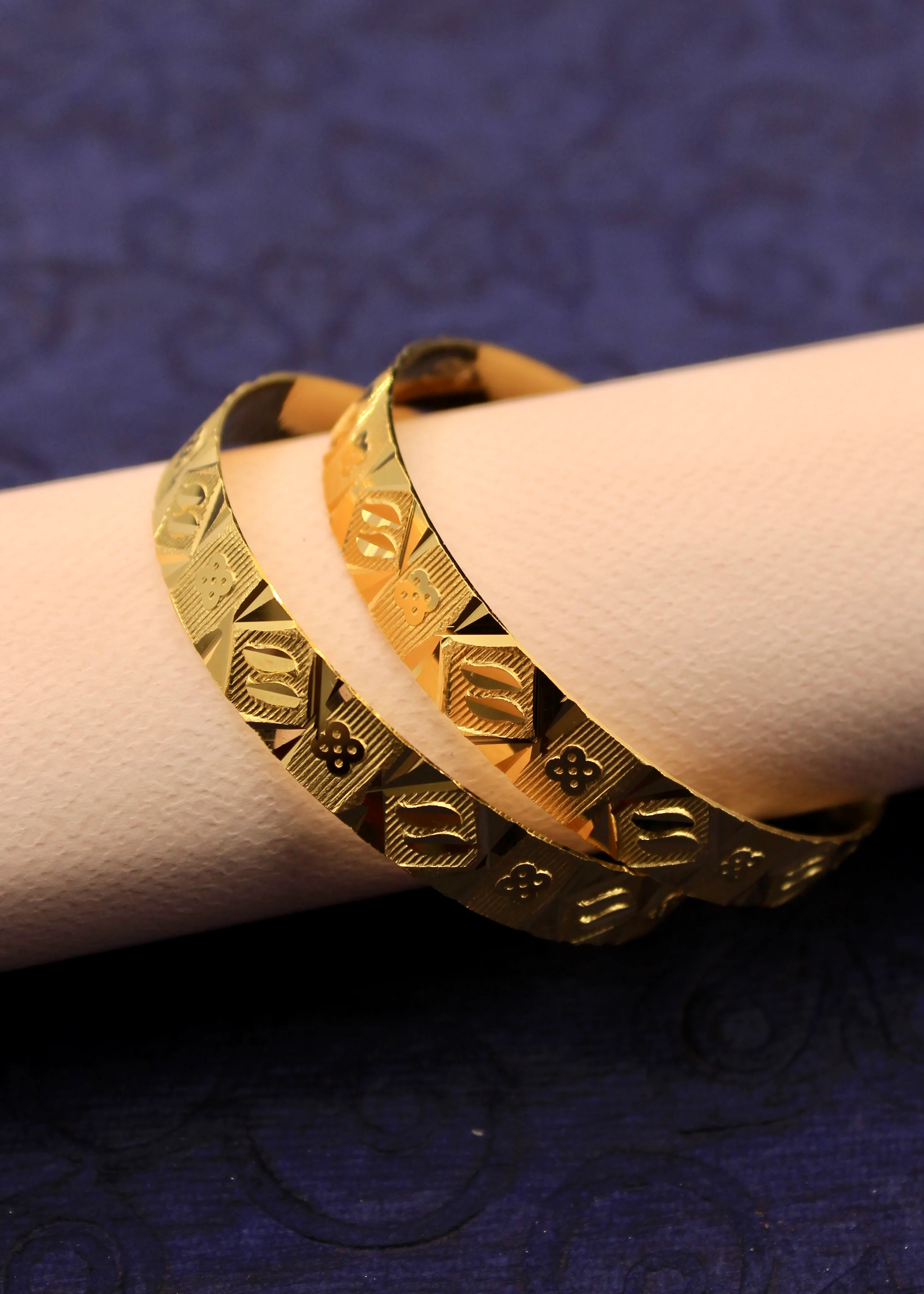 GLOSSY GOLD PLATED BANGLES - Image 7