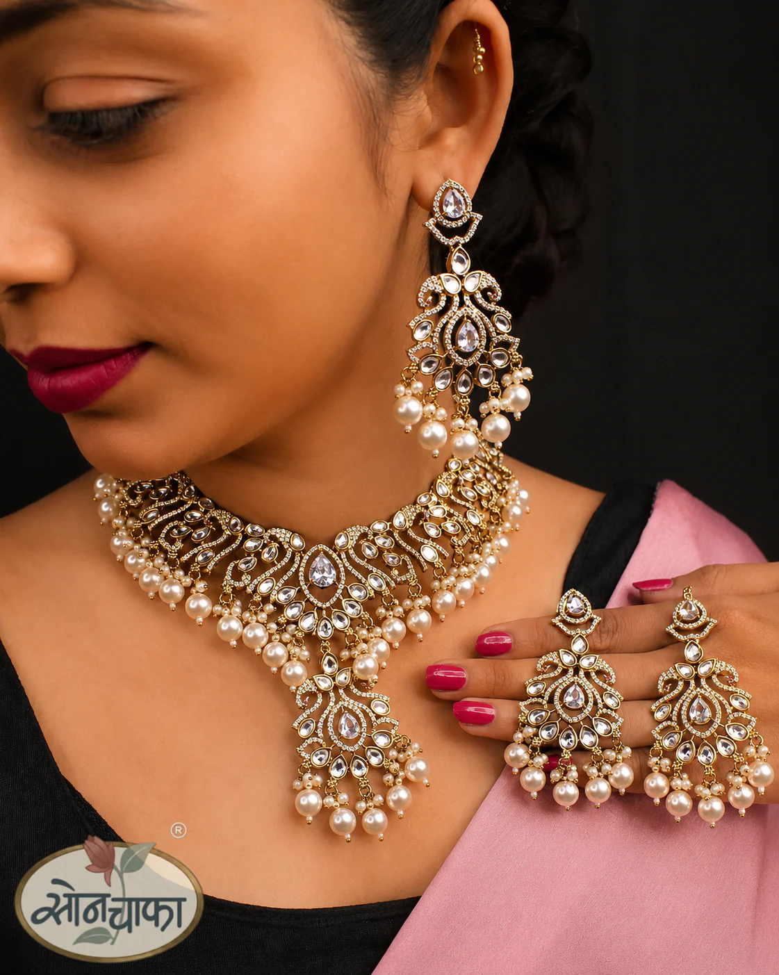 PEARL ROYAL KUNDAN NECKLACE