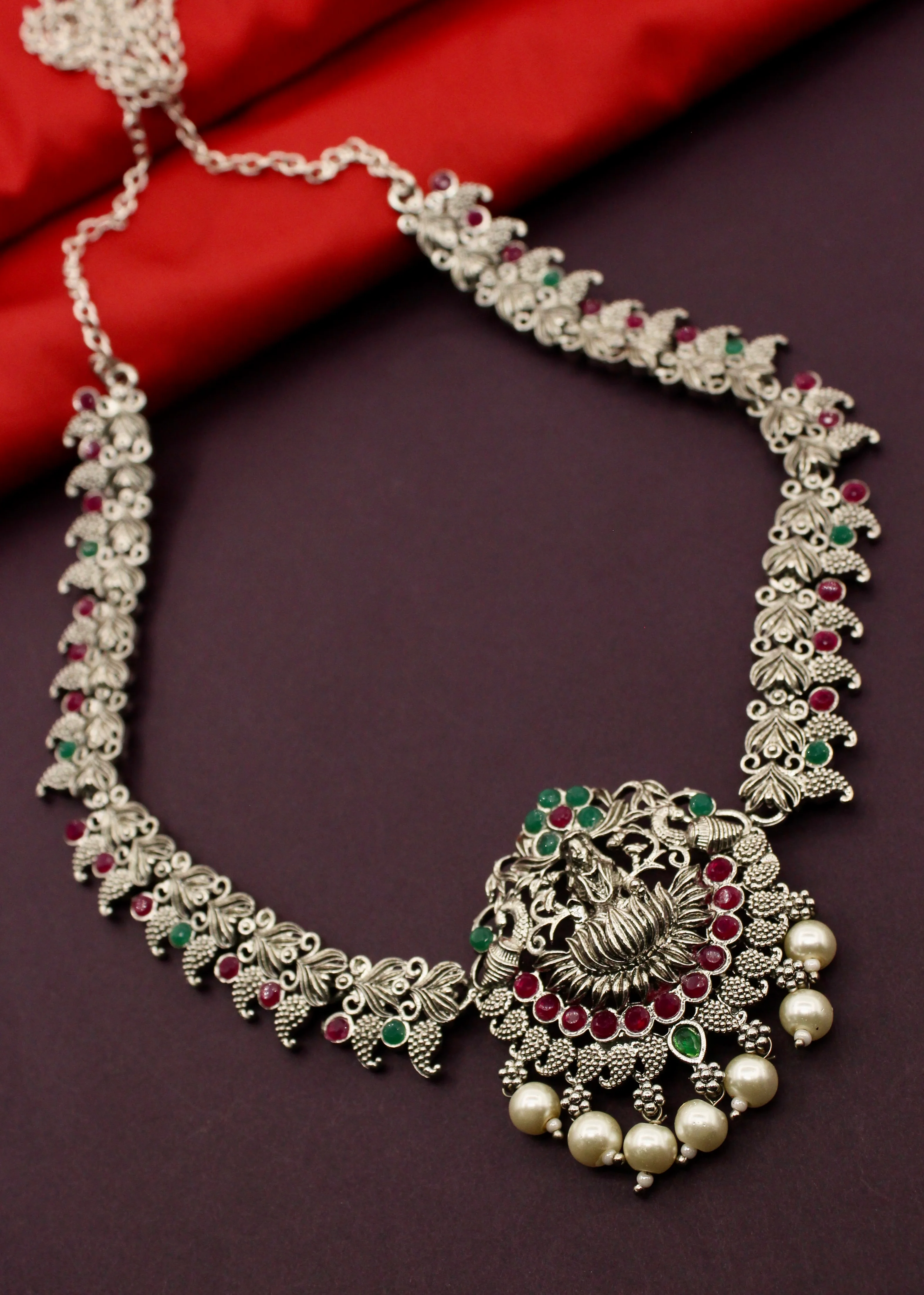 GODDESS LAXMI DESIGNER OXIDISED MEKHALA - Image 3