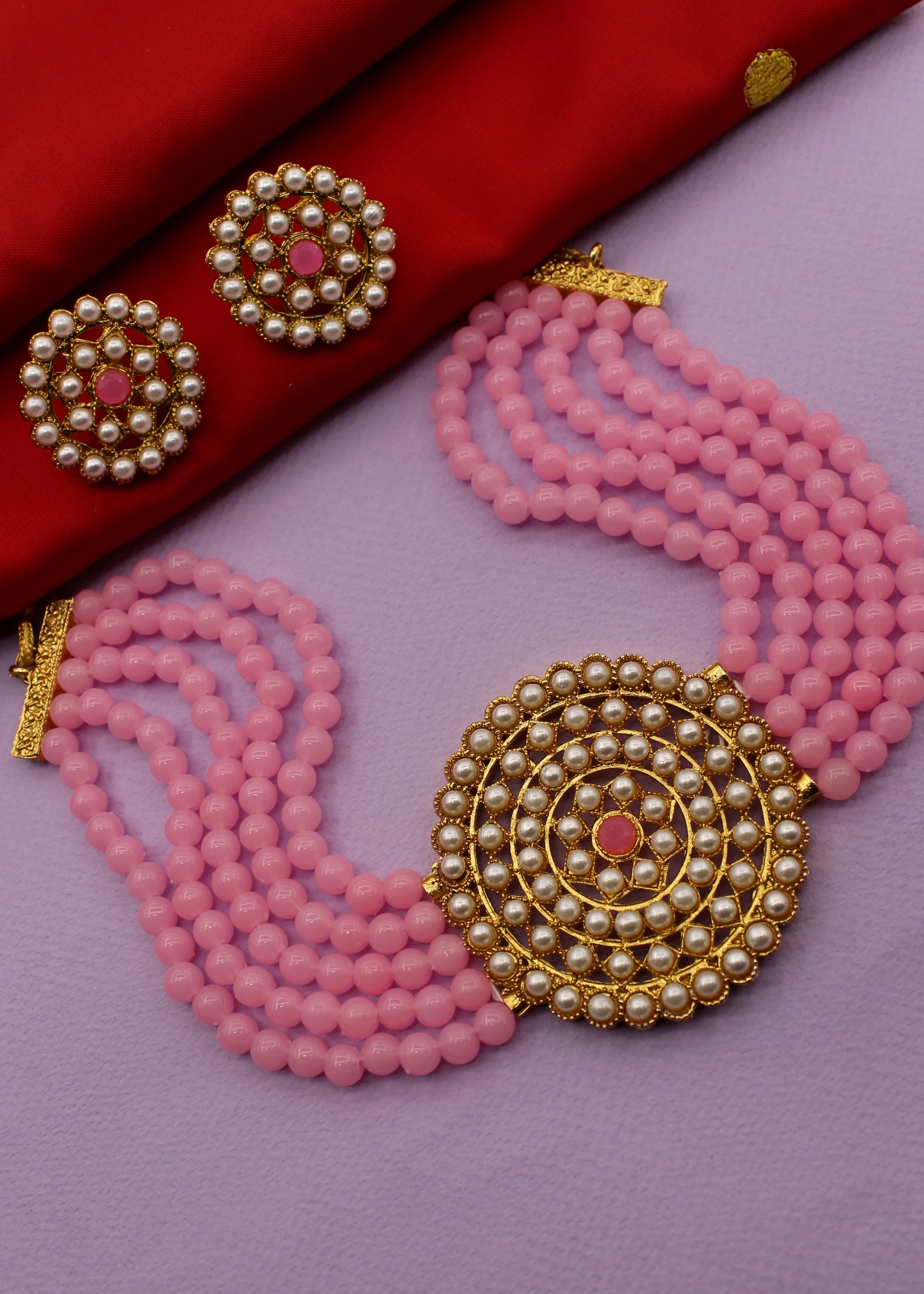 DESIGNER PEARL BEADS NECKLACE - Image 2