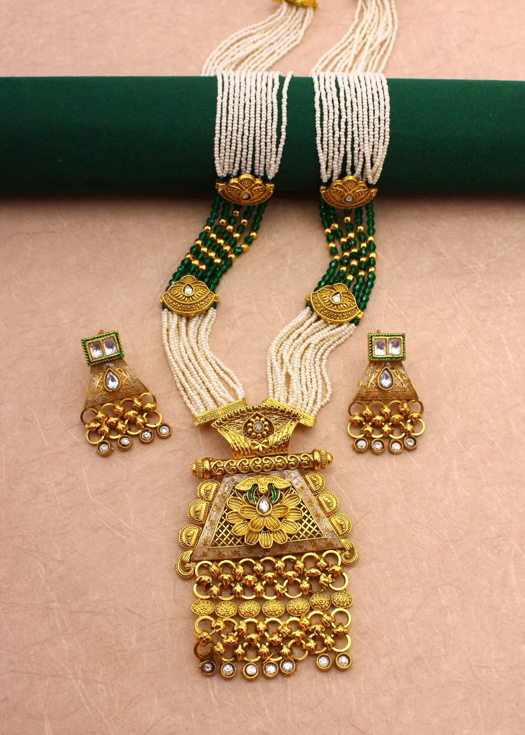 ROYAL FLORET MOTI NECKLACE - Image 5
