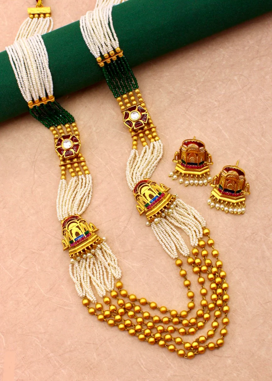 CLASSIC TEMPLE MOTI NECKLACE - Image 5