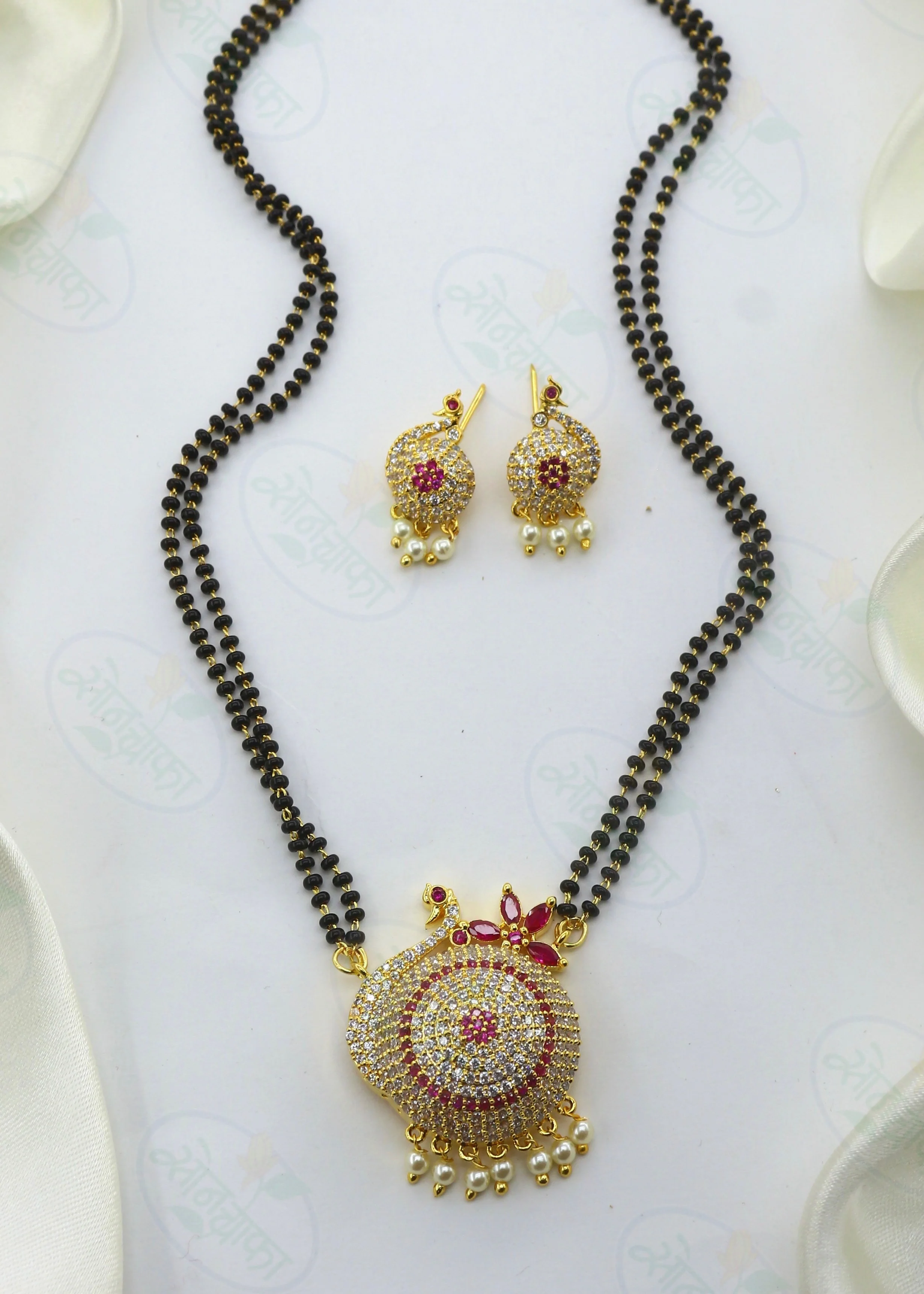 GORGEOUS PEACOCK MOTI MANGALSUTRA - Image 3