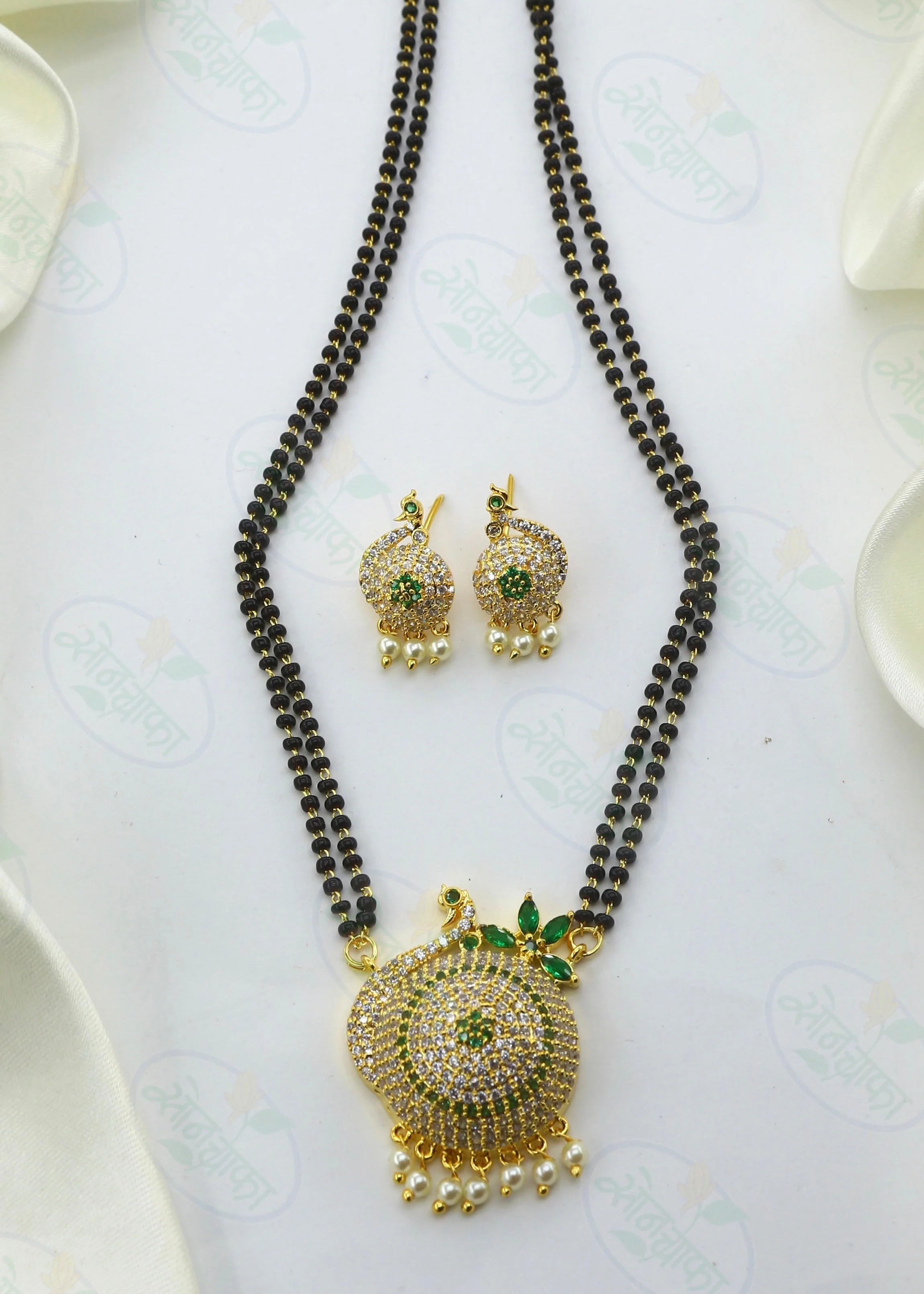 GORGEOUS PEACOCK MOTI MANGALSUTRA - Image 5