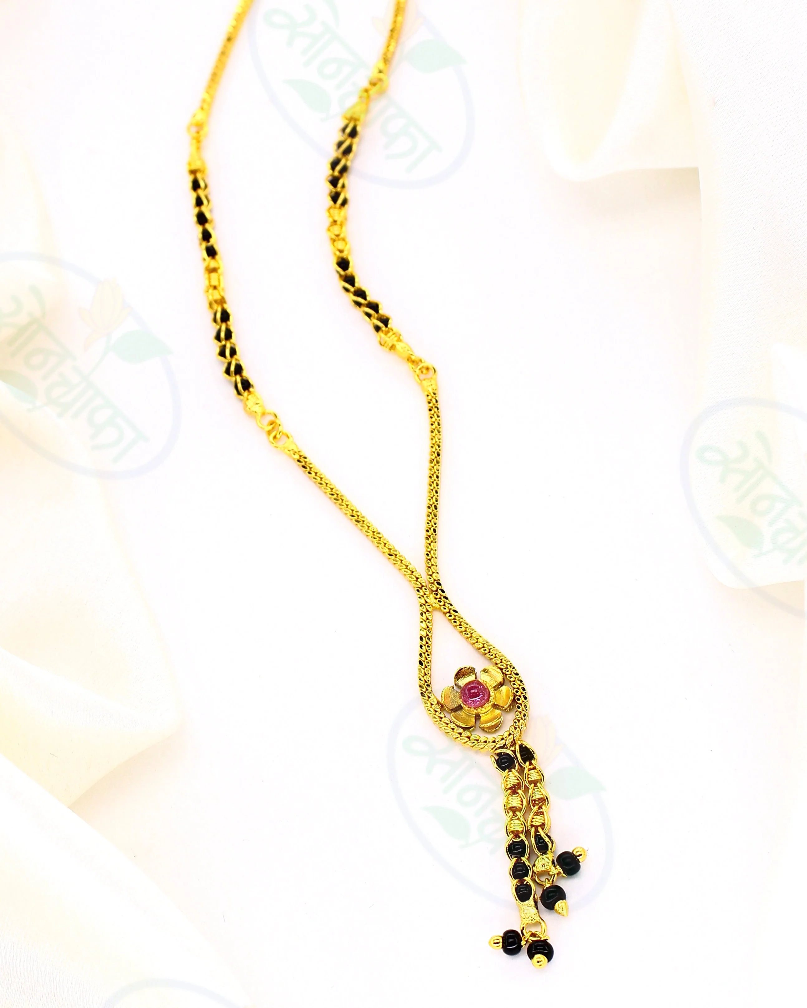 CHIC & FANCY FLORET GOLD PLATED MANGALSUTRA - Image 2