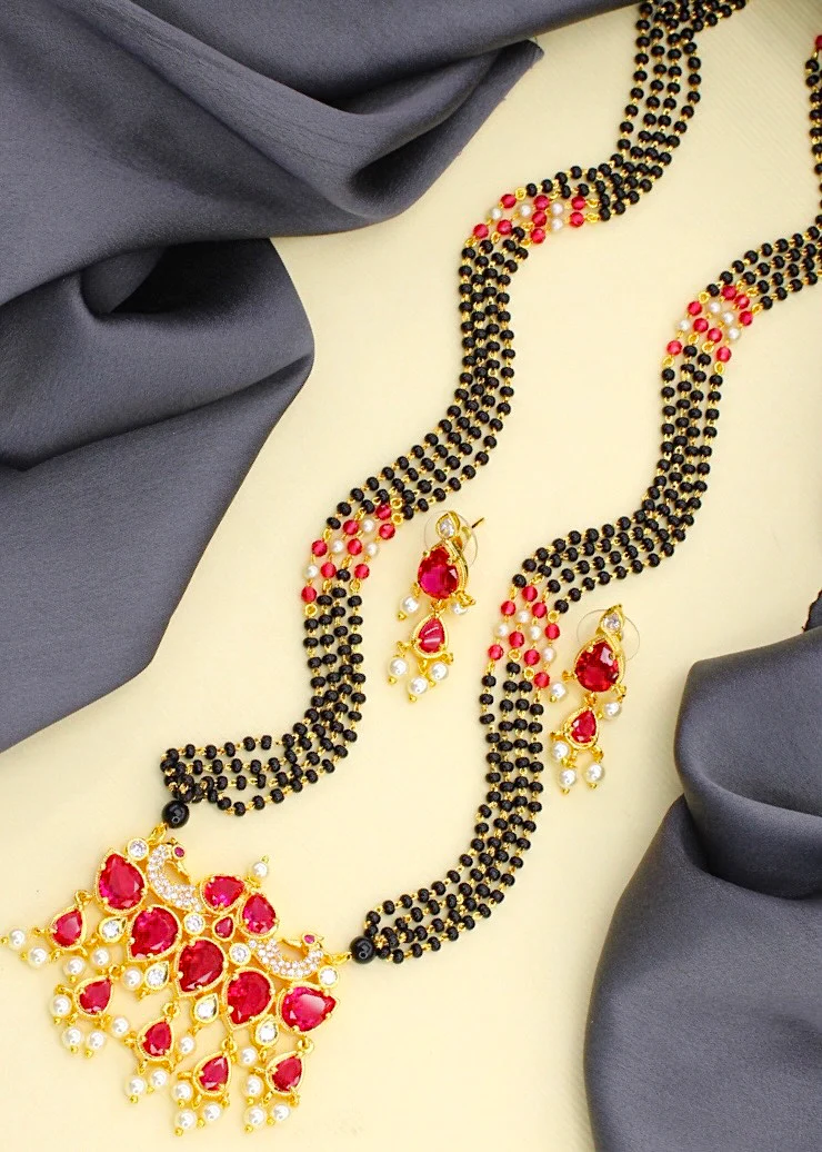 PEACOCK WITH TANMANI MANGALSUTRA - Image 3