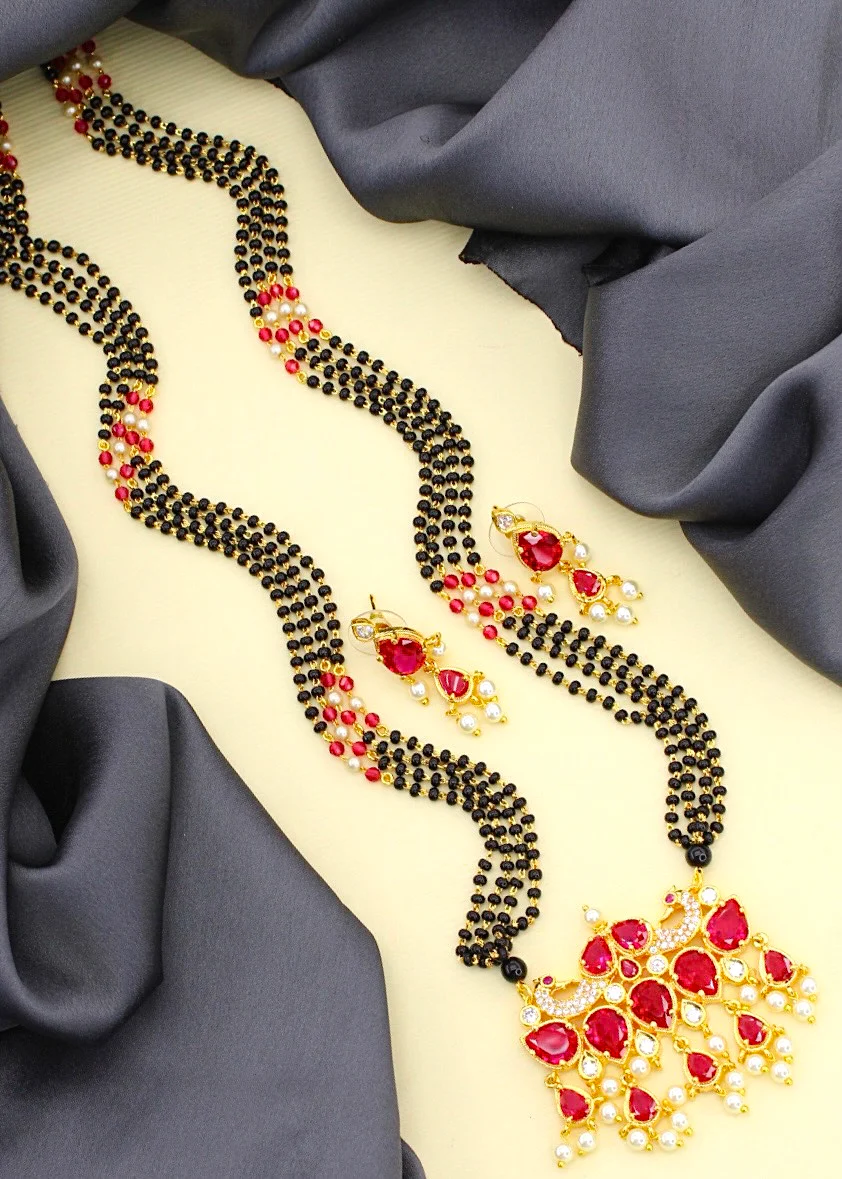 PEACOCK WITH TANMANI MANGALSUTRA - Image 4