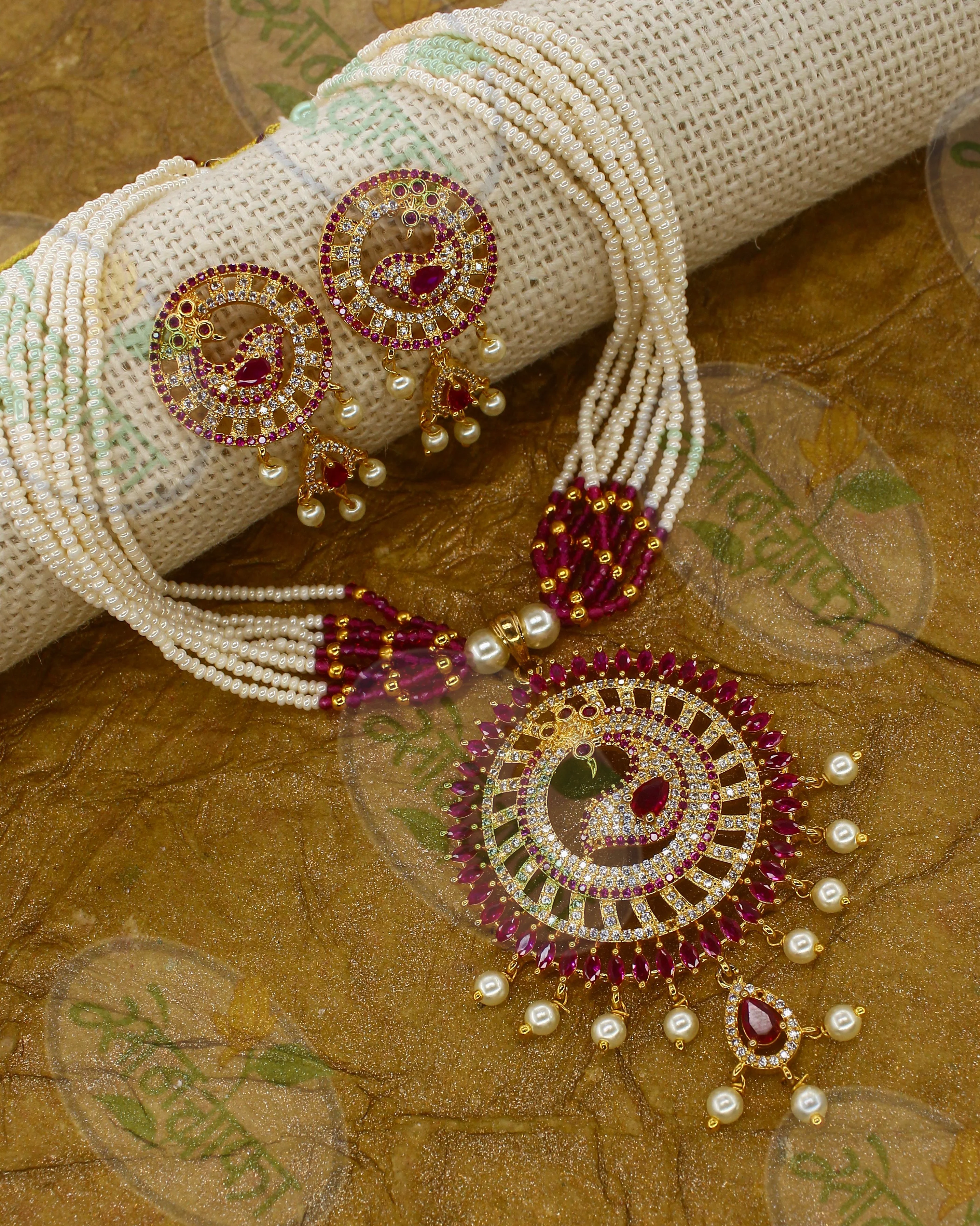 EXQUISITE PEACOCK NECKLACE SET - Image 2