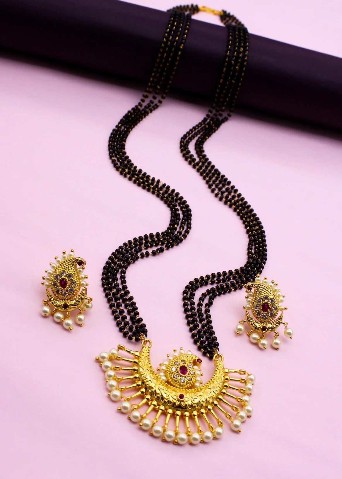 HALF MOON DESIGNER MANGALSUTRA - Image 11