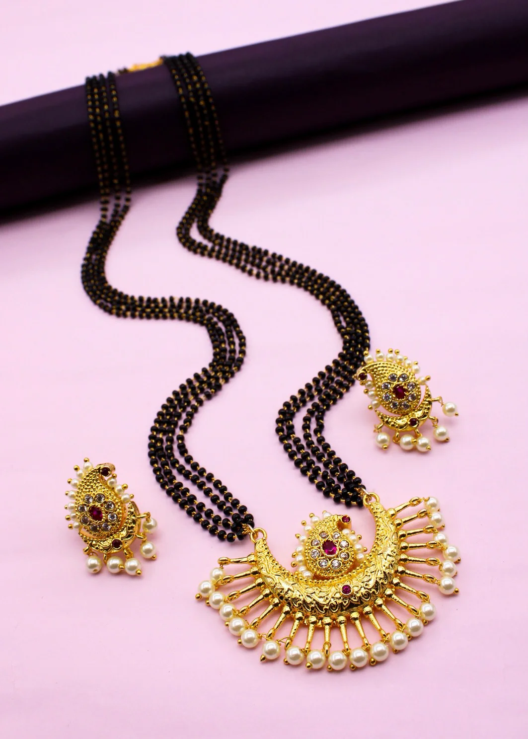 HALF MOON DESIGNER MANGALSUTRA - Image 7