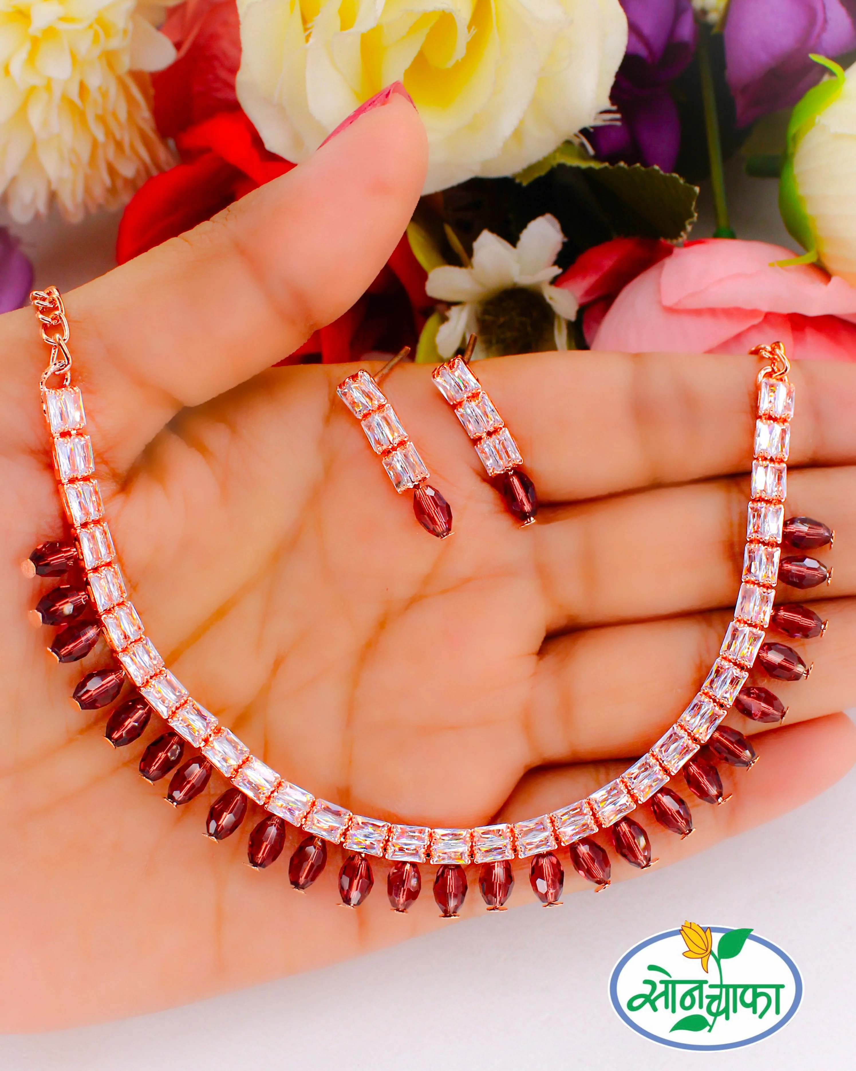 PRETTY DIA NECKLACE - Image 6
