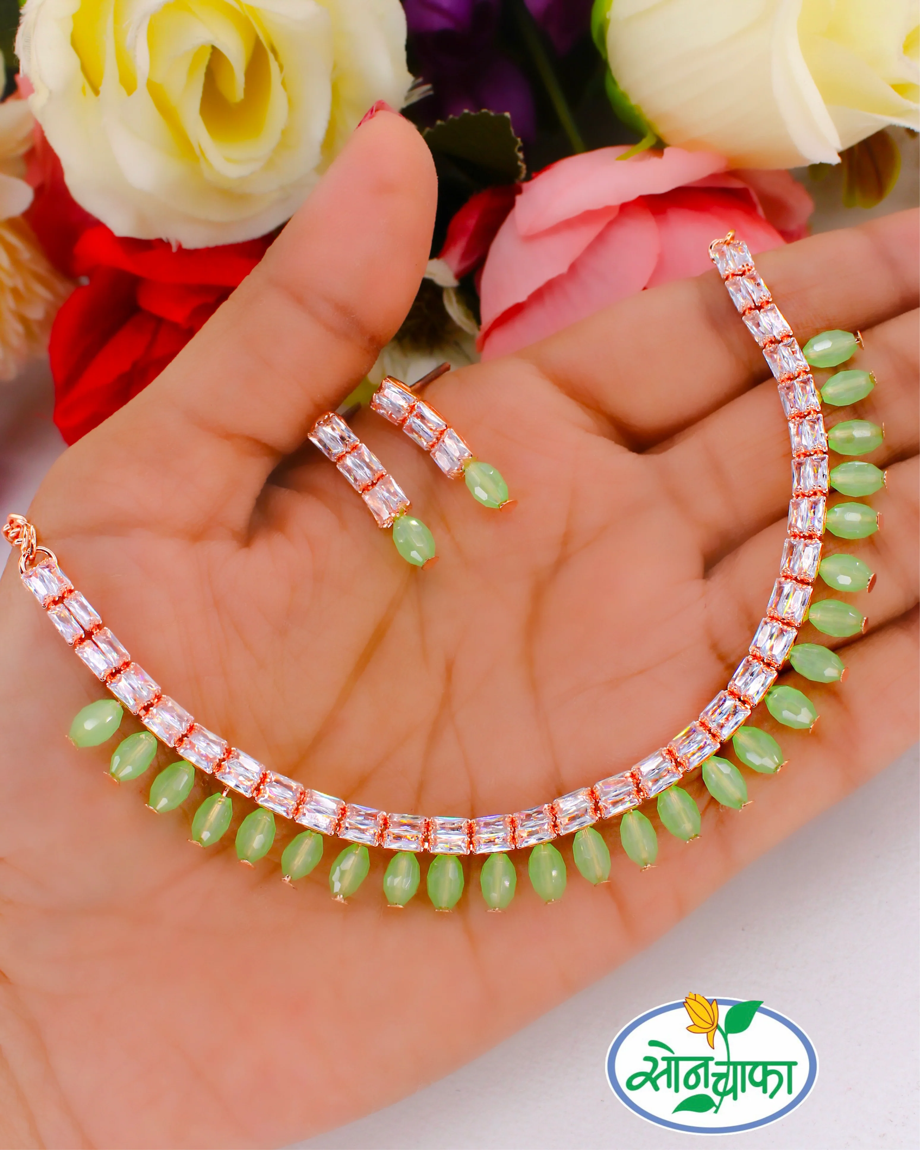 PRETTY DIA NECKLACE - Image 7
