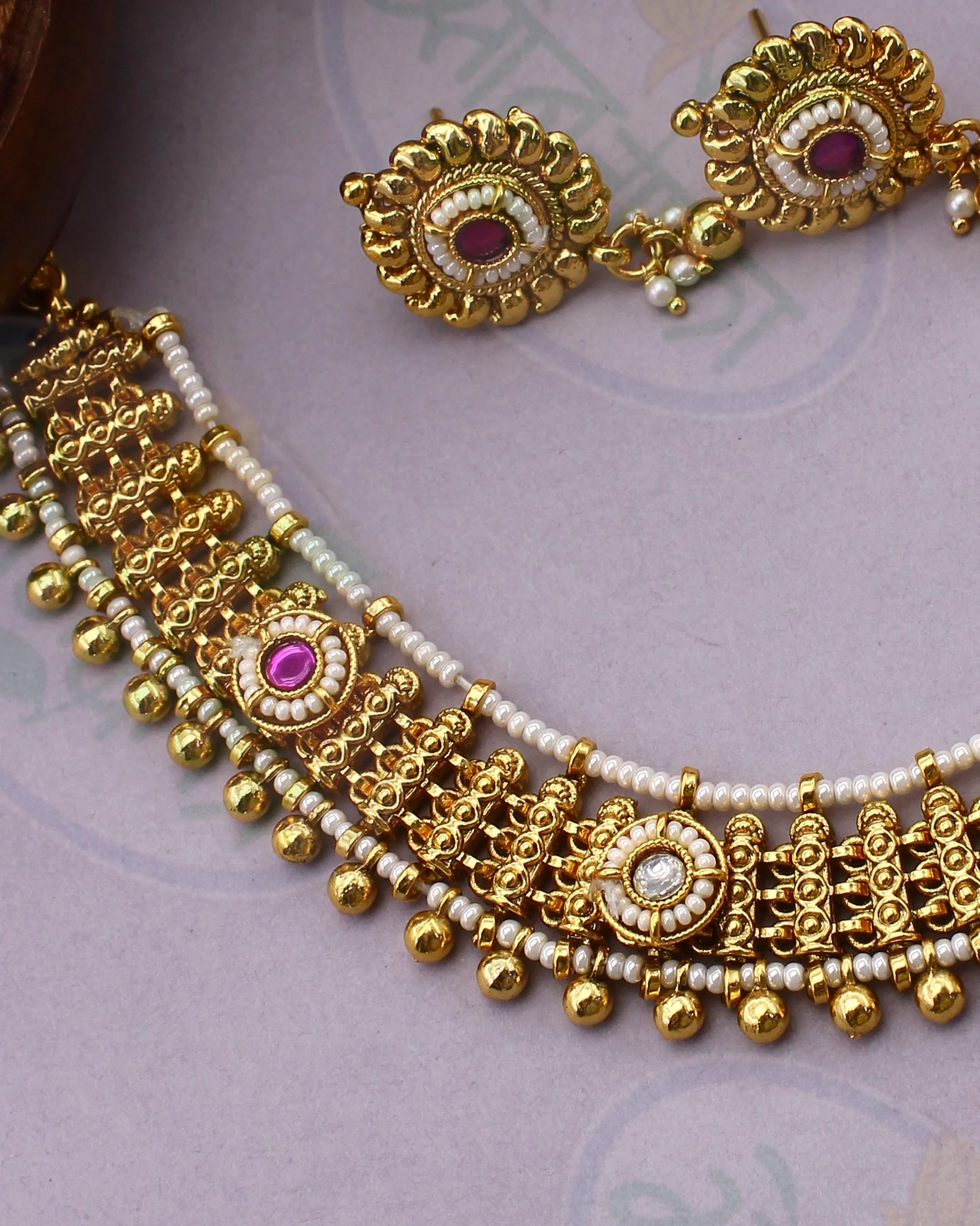 CLASSICAL PEARL BEADS NECKLACE - Image 5