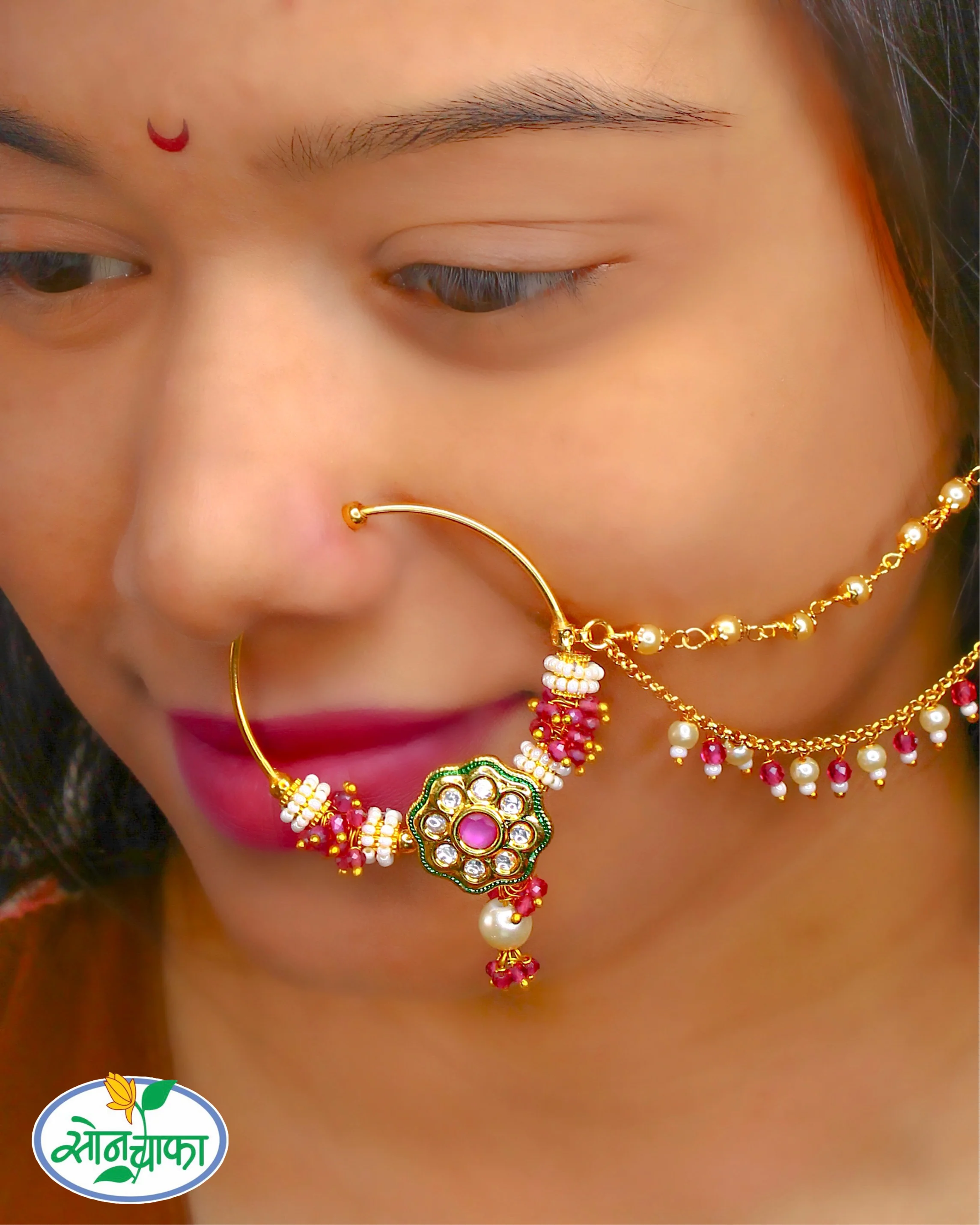 ENTICING FLORAL BRIDAL NATH