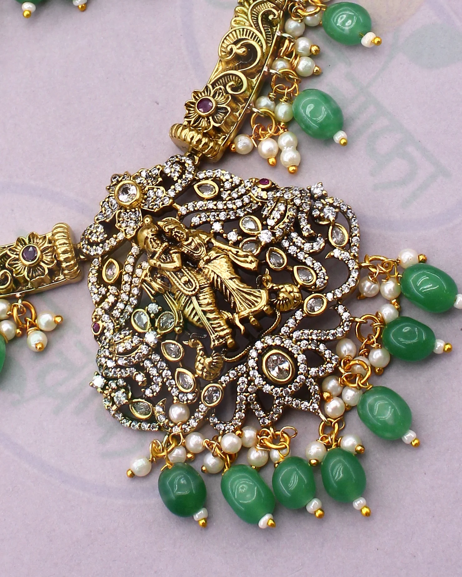 SUBLIME RADHA KRISHANA NECKLACE - Image 4