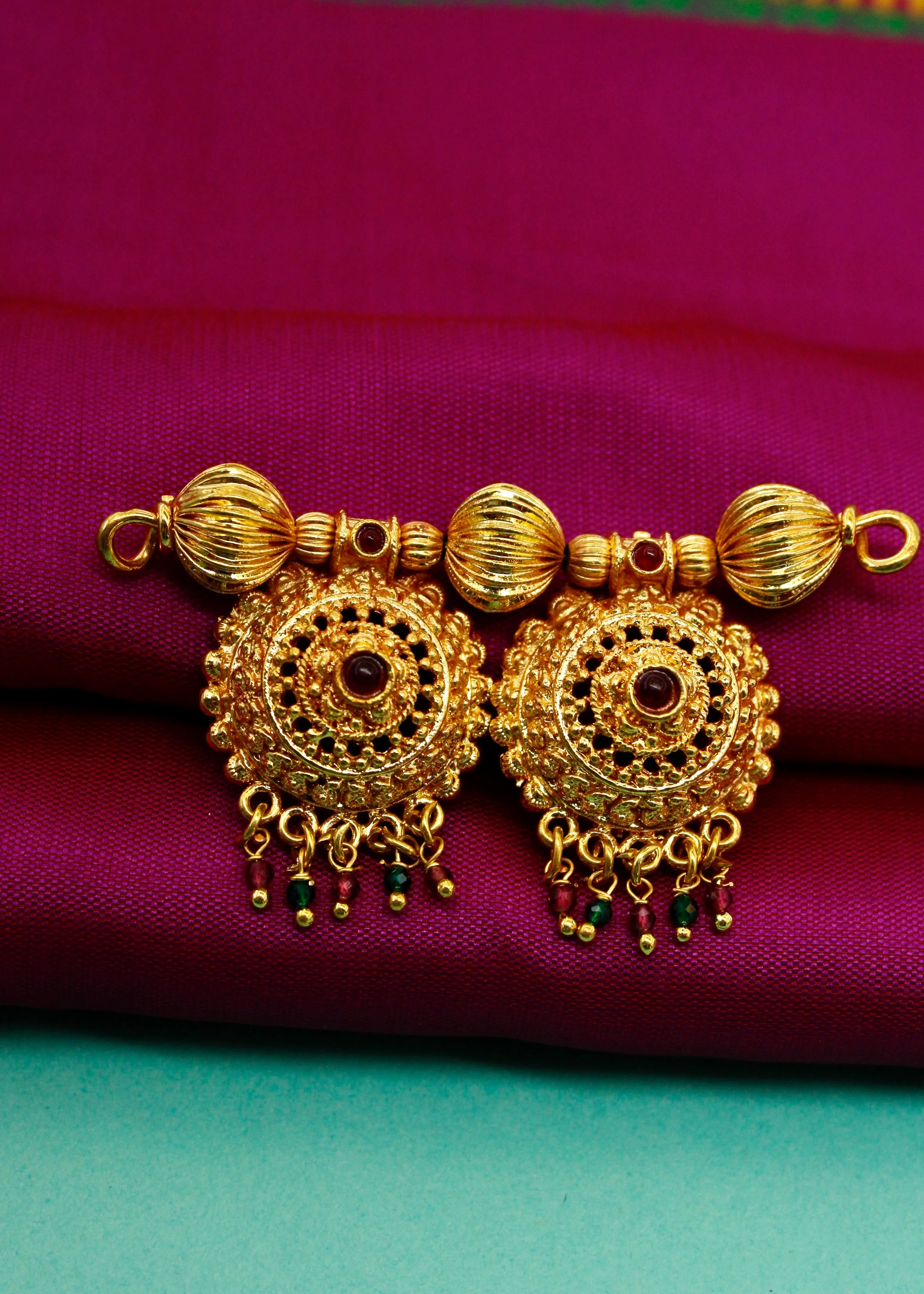 DESIGNER GOLD FINISH WATTI PENDANT - Image 3