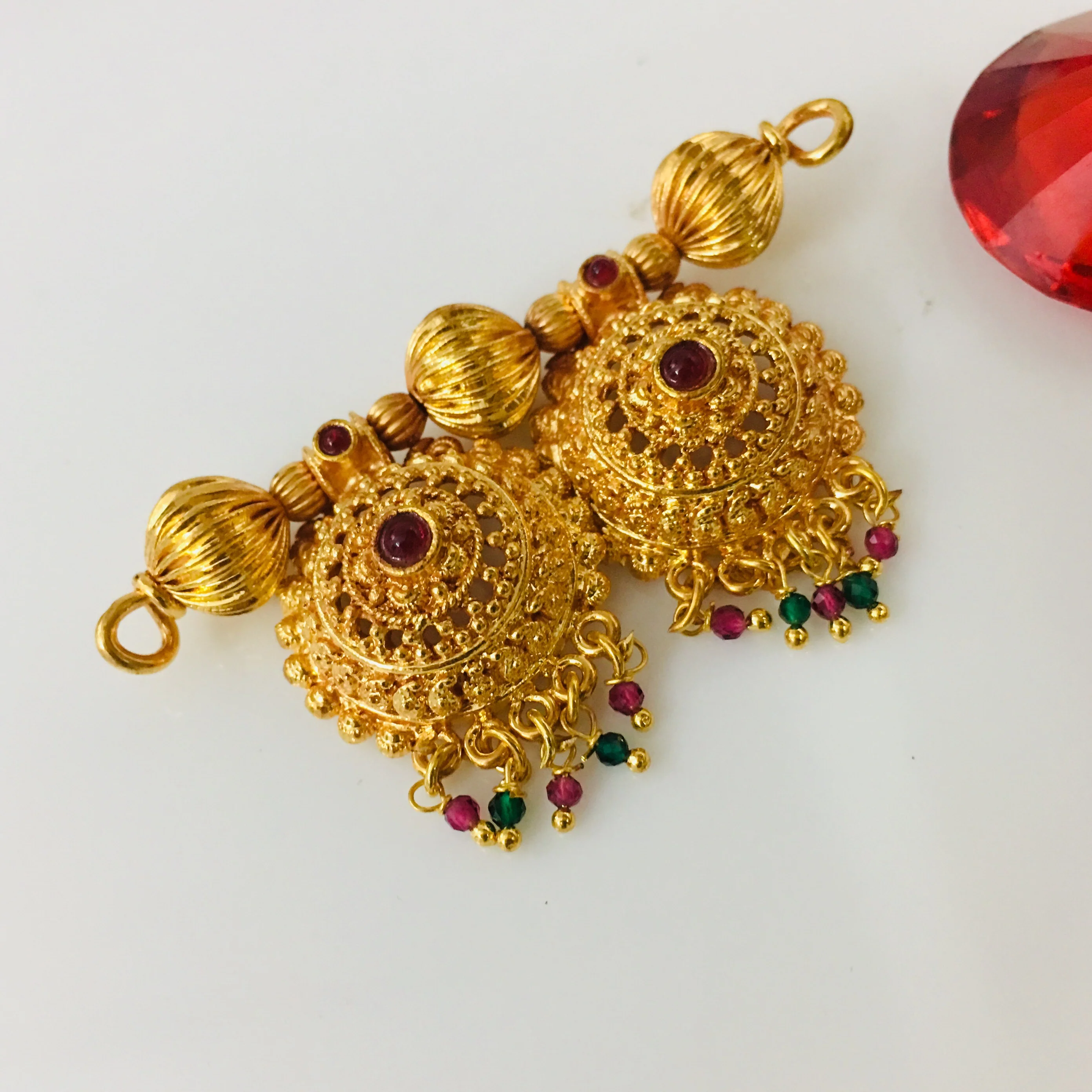 DESIGNER GOLD FINISH WATTI PENDANT - Image 6