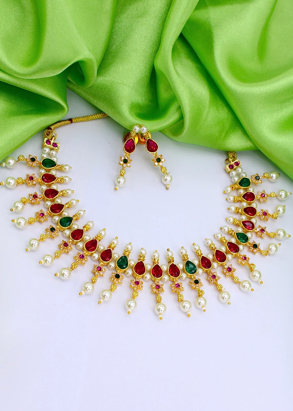 DROPLET DESIGNER MOTI NECKLACE - Image 10