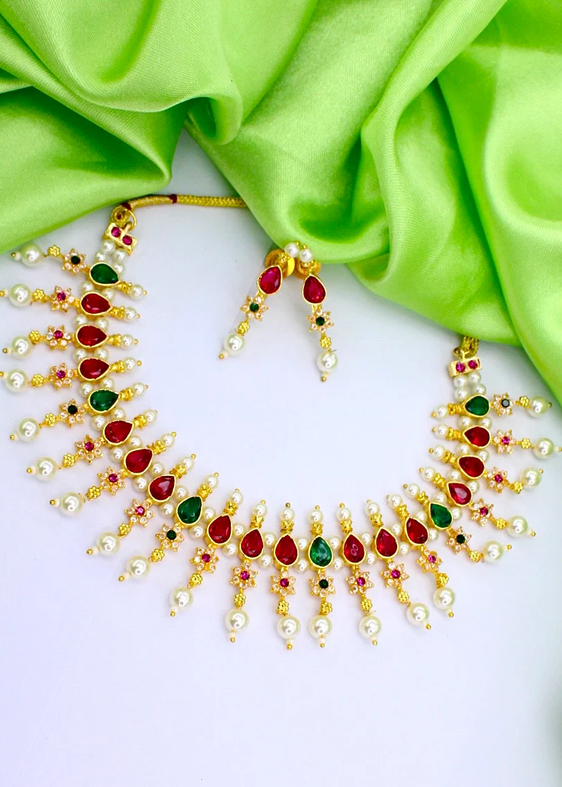 DROPLET DESIGNER MOTI NECKLACE - Image 11