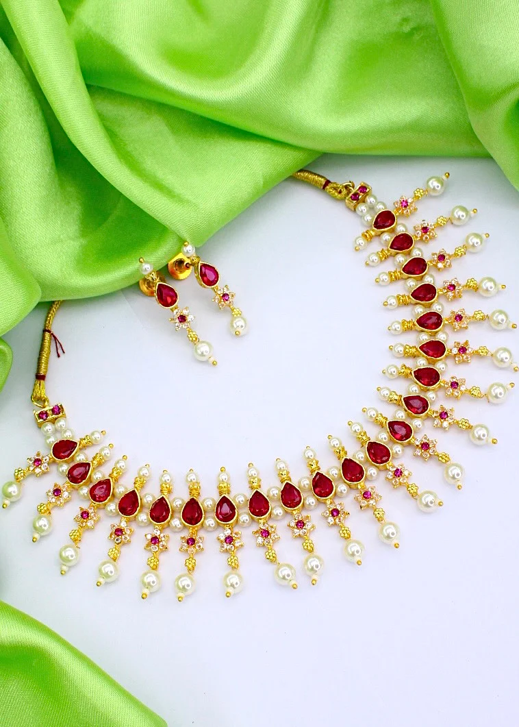 DROPLET DESIGNER MOTI NECKLACE - Image 12