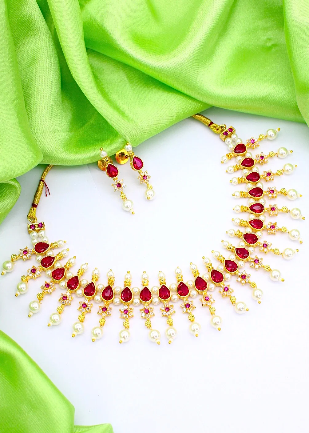 DROPLET DESIGNER MOTI NECKLACE - Image 14