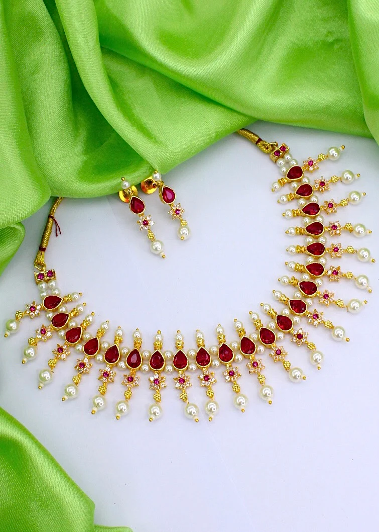 DROPLET DESIGNER MOTI NECKLACE - Image 16