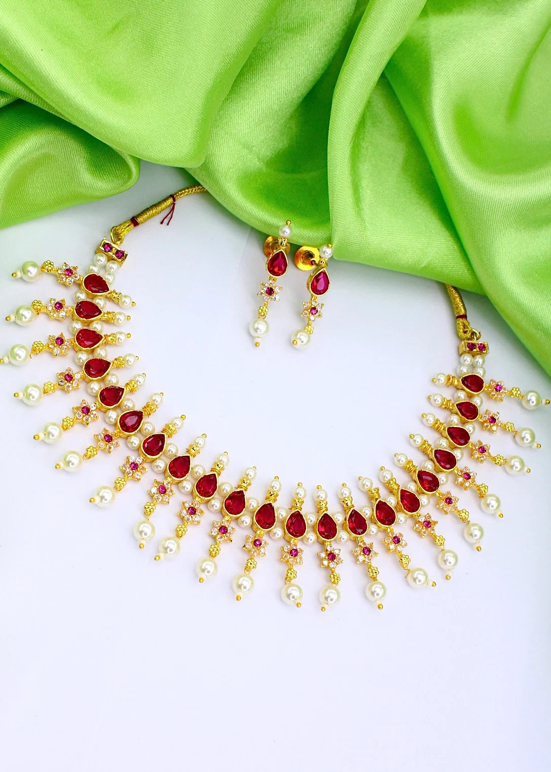 DROPLET DESIGNER MOTI NECKLACE - Image 18