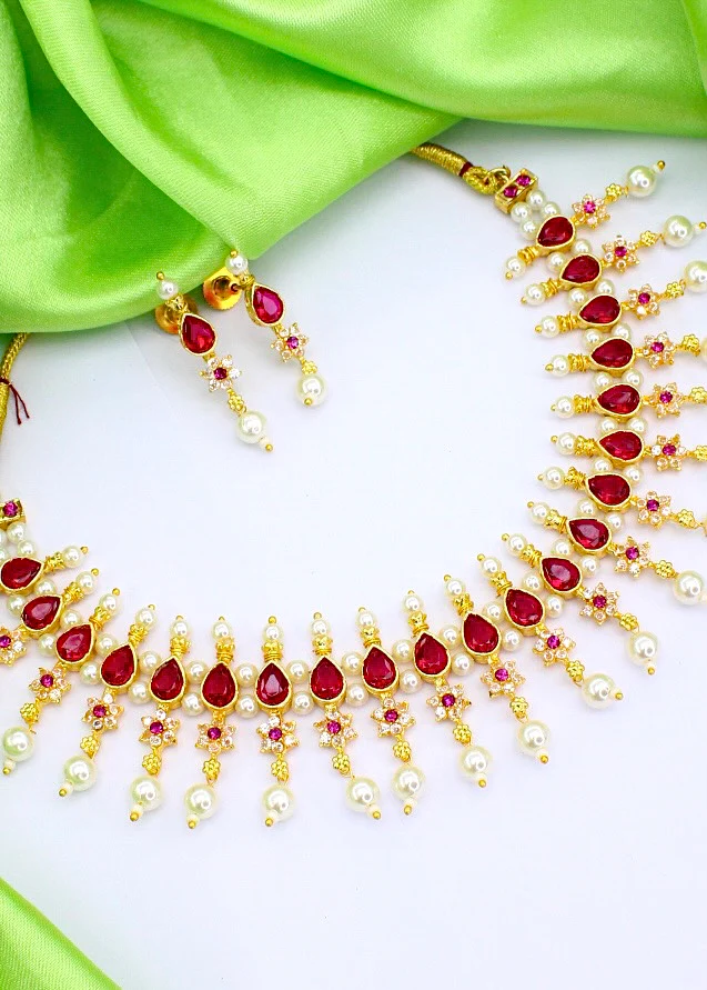 DROPLET DESIGNER MOTI NECKLACE - Image 8
