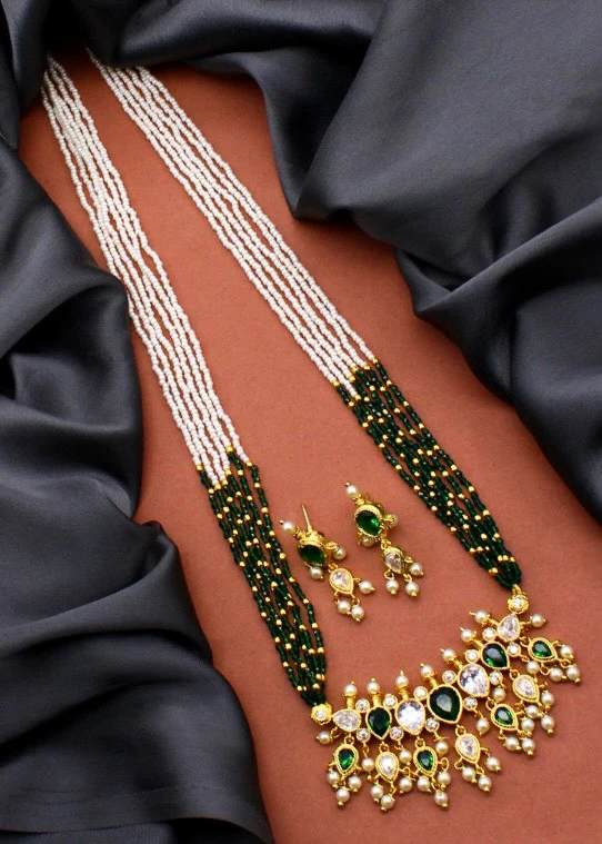 MULTI COLOUR TANMANI NECKLACE - Image 5