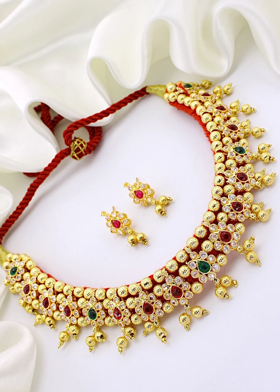 ETHNIC DROPLET DESIGNER NECKLACE - Image 2