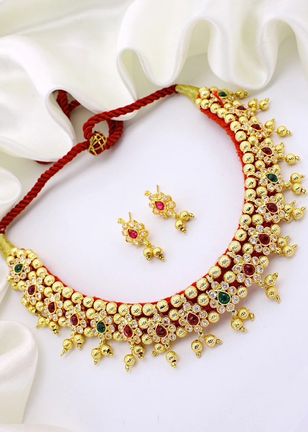 ETHNIC DROPLET DESIGNER NECKLACE - Image 3