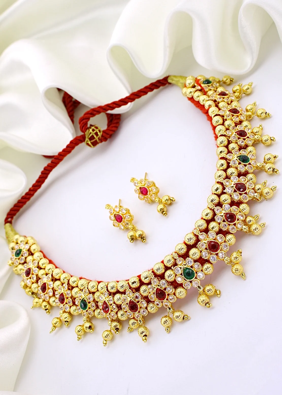 ETHNIC DROPLET DESIGNER NECKLACE - Image 4