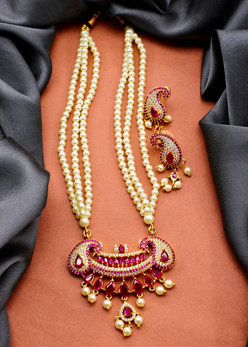 GLAMOROUS MOTI NECKLACE - Image 4