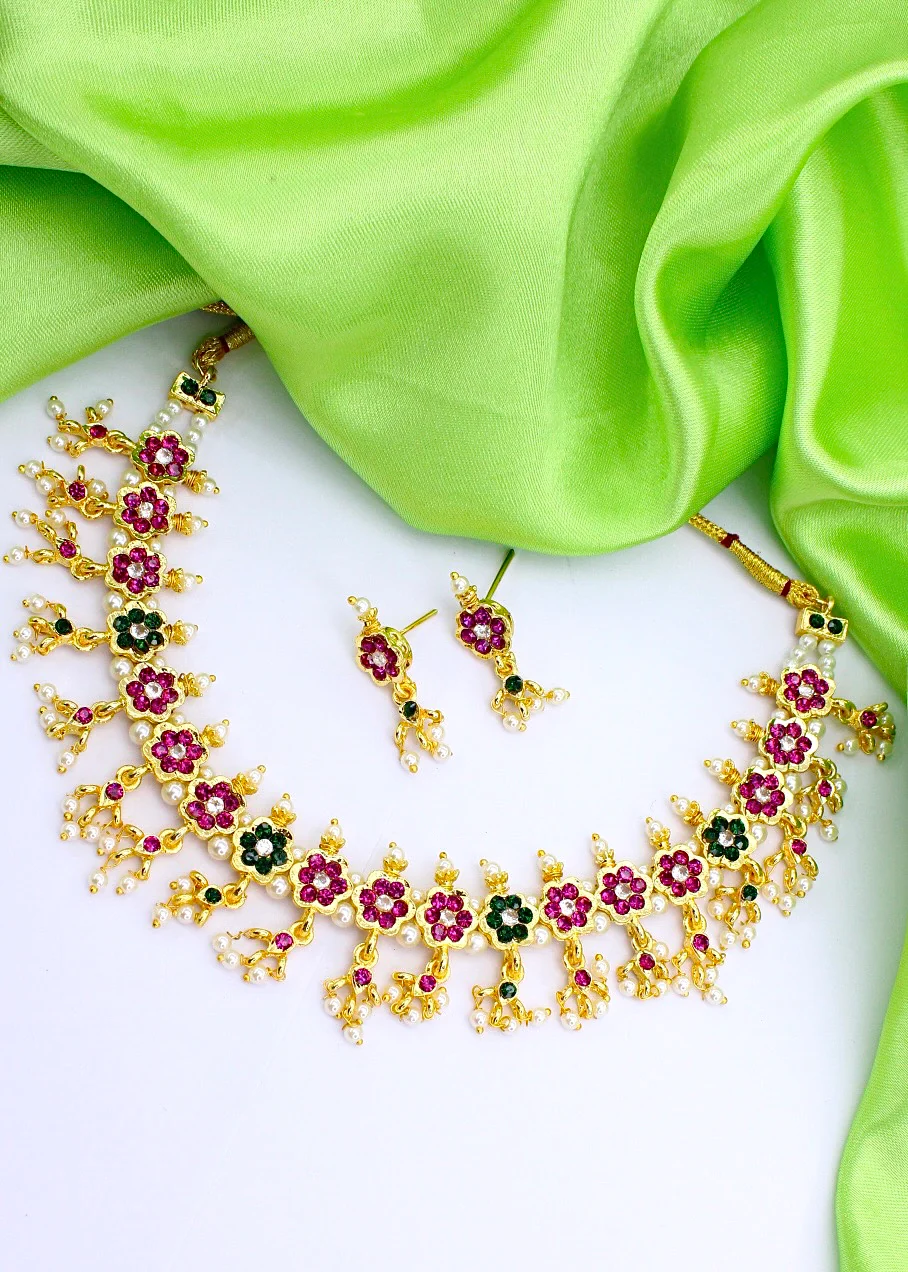 FLOWERET MOTI NECKLACE - Image 14